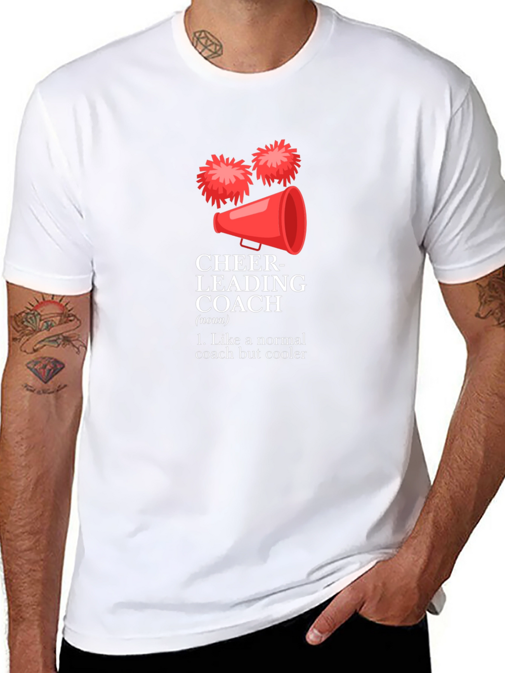 Cheerleading Coach Funny Graphic T-Shirt