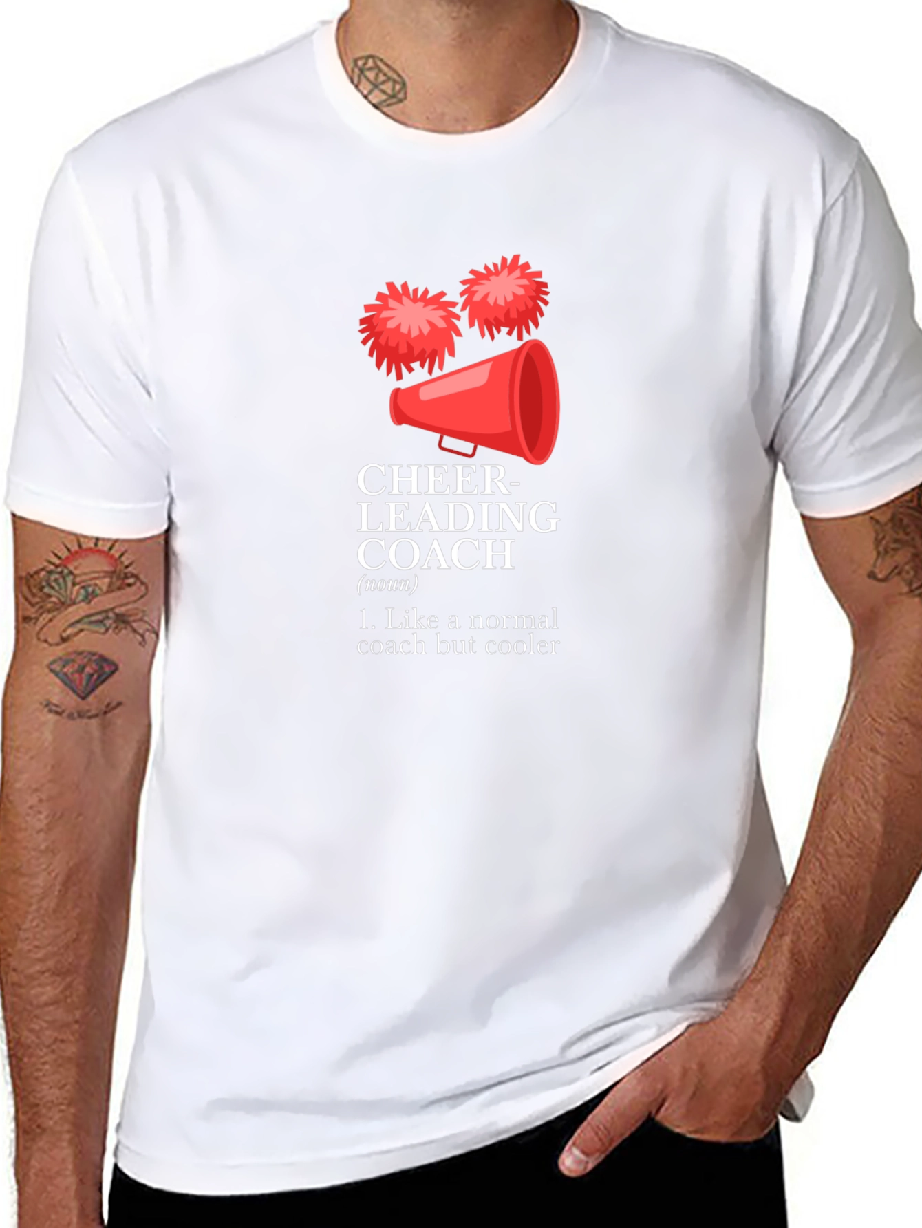 Cheerleading Coach Funny Graphic T-Shirt