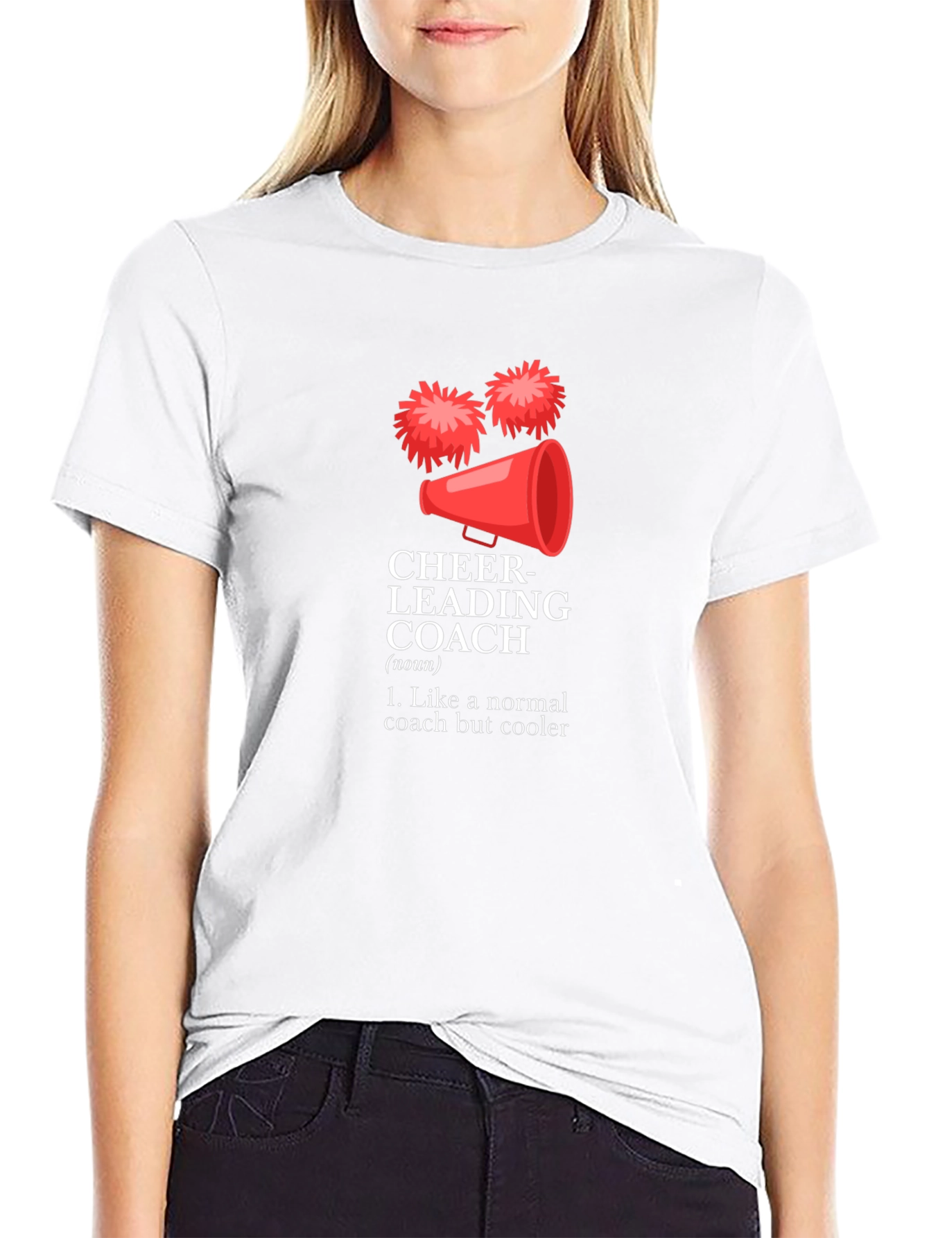 Cheerleading Coach Funny Graphic T-Shirt