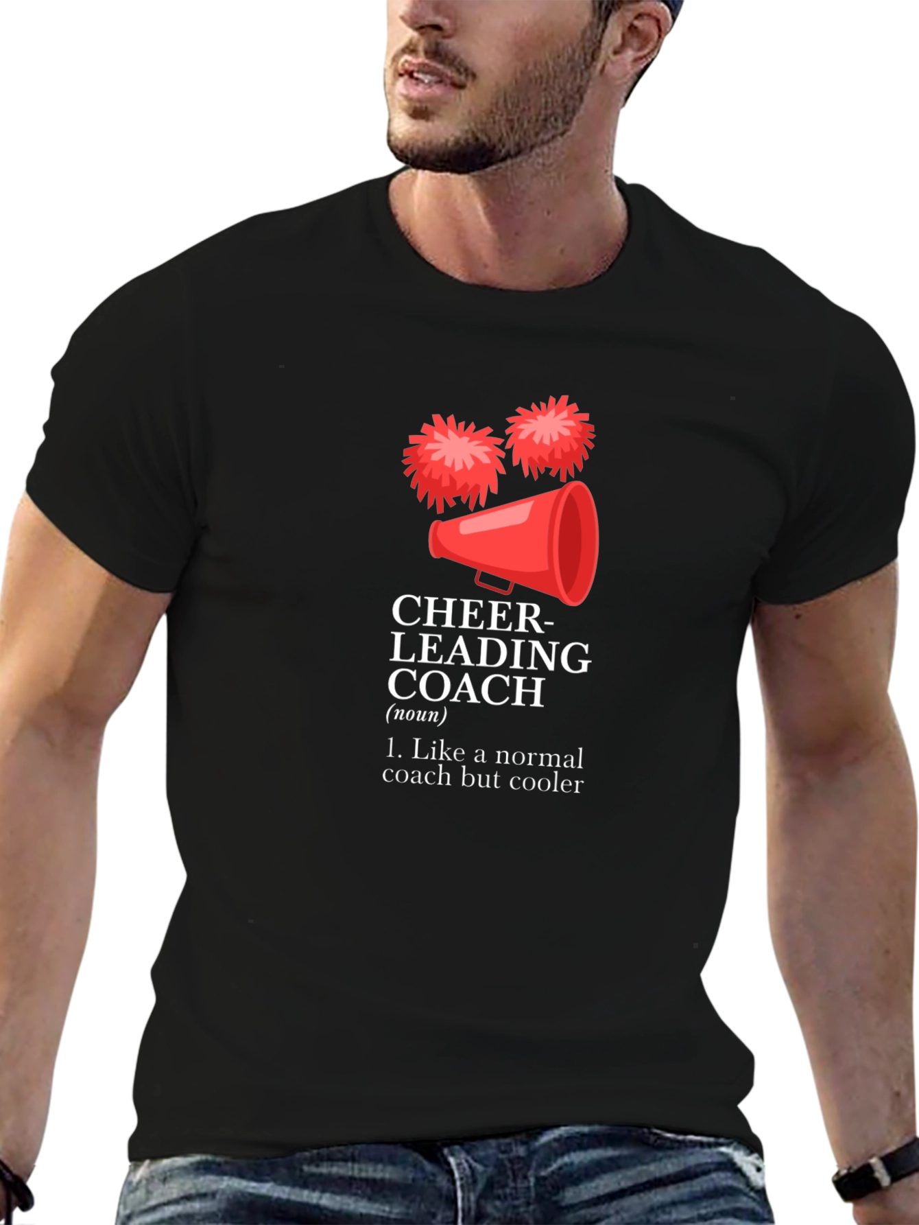 Cheerleading Coach Funny Graphic T-Shirt