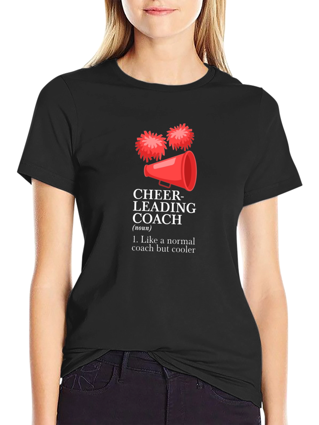 Cheerleading Coach Funny Graphic T-Shirt