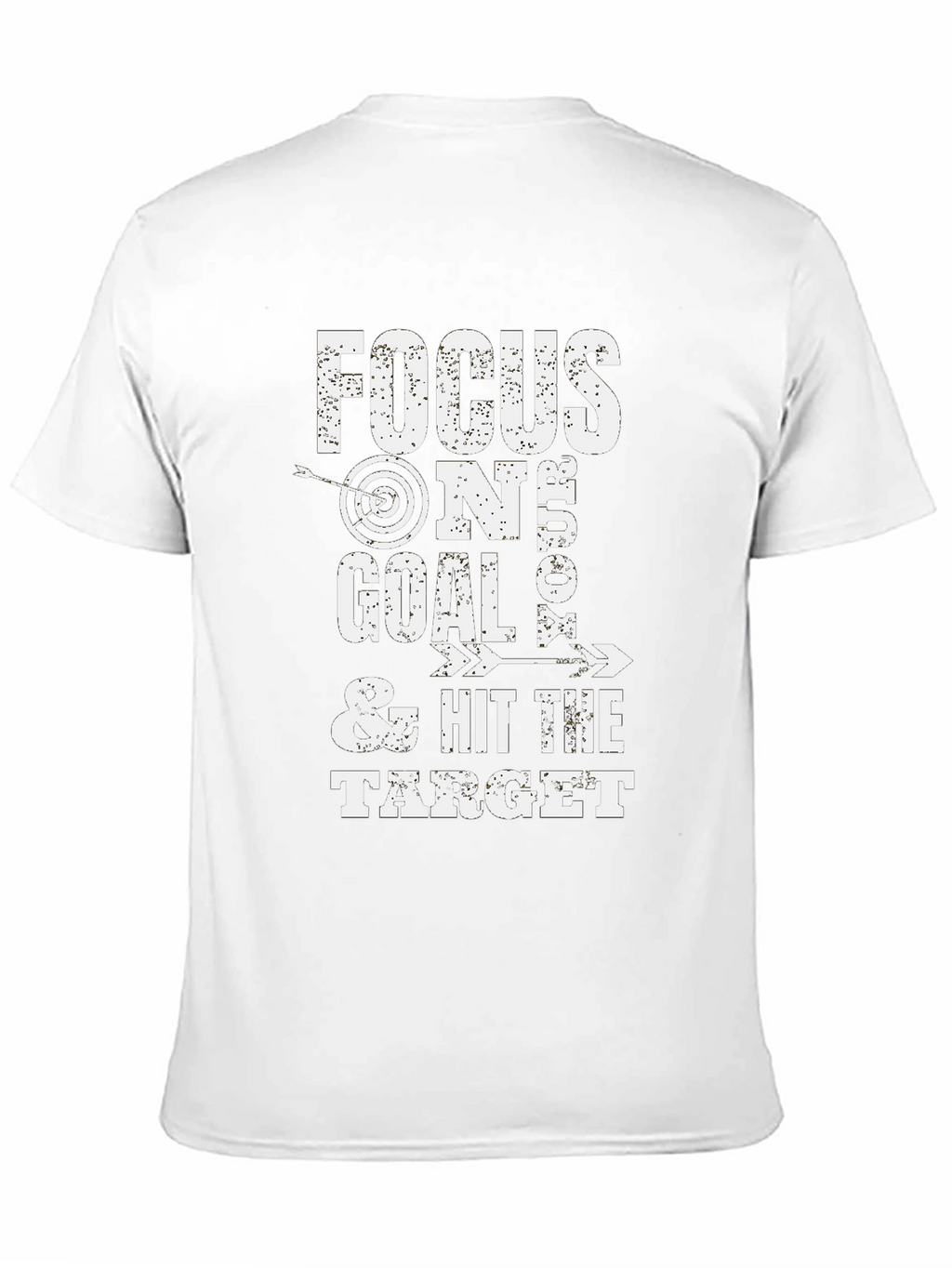 Focus Goal Target Black Graphic Tee