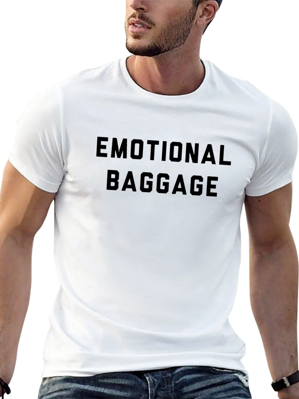 Emotional Baggage Graphic Tee - Black Unisex T-Shirt