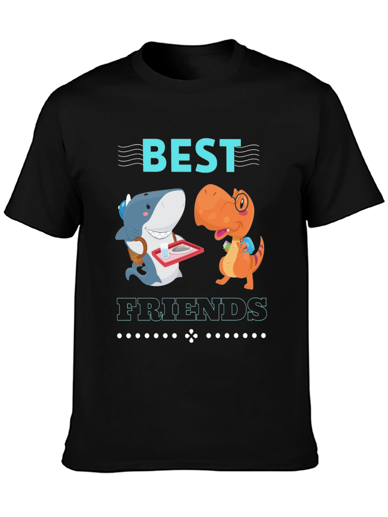 Best Friends Shark & Dino Graphic T-Shirt