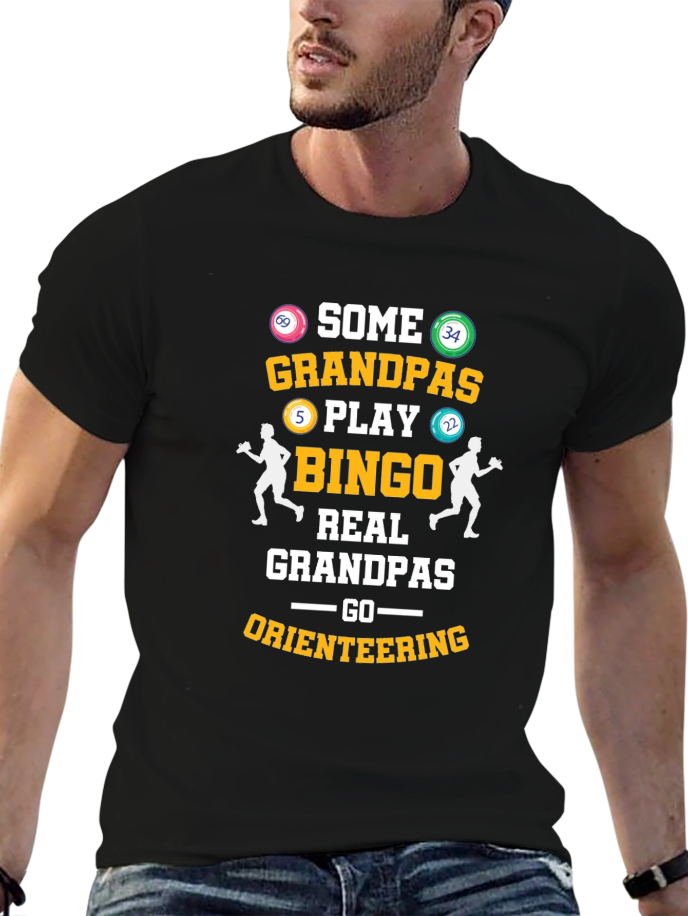 Funny Grandpas Bingo & Orienteering T-Shirt