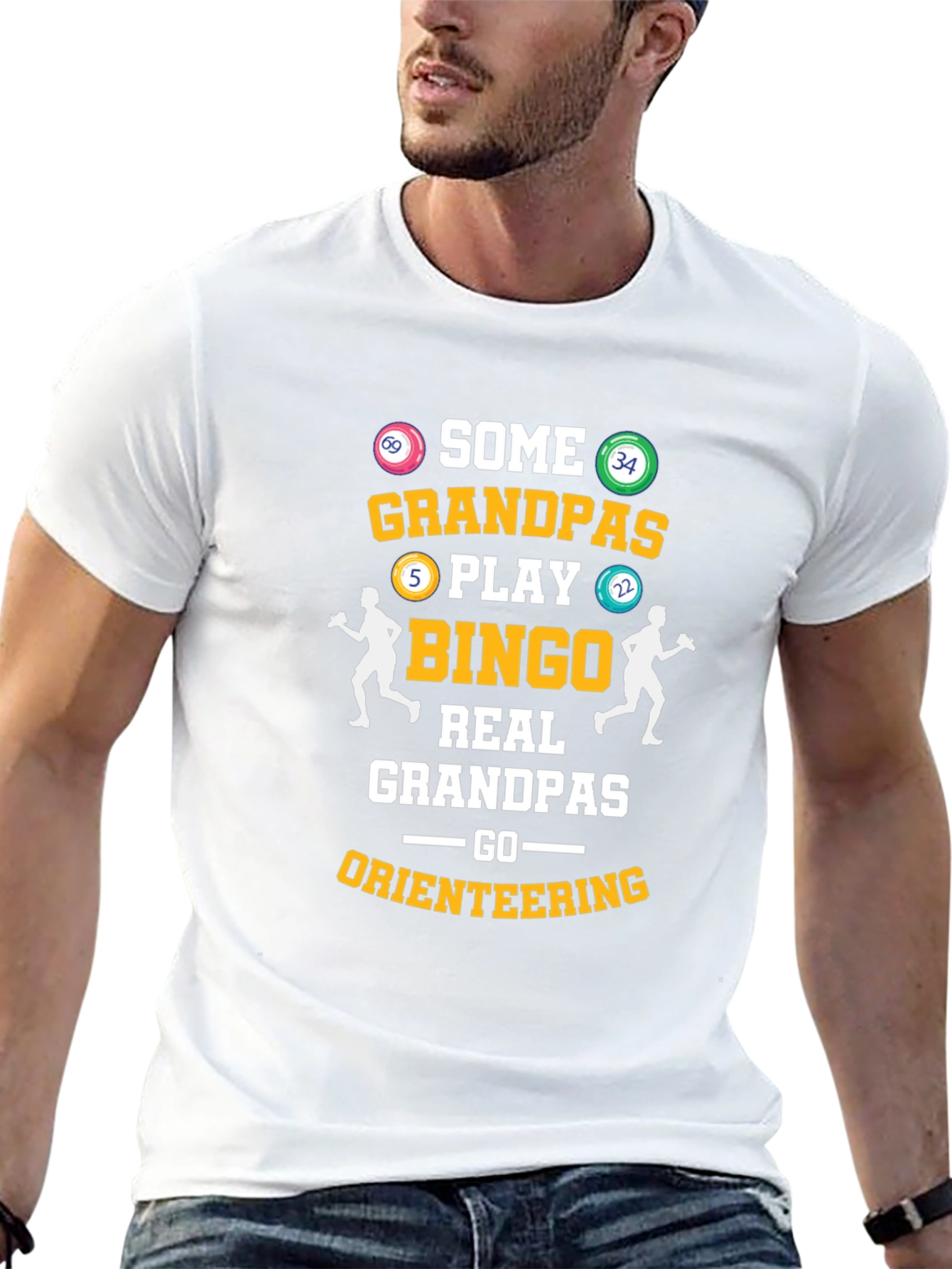Funny Grandpas Bingo & Orienteering T-Shirt