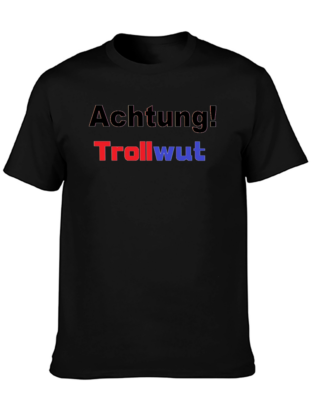 Achtung! Trollwut Graphic Tee - Black