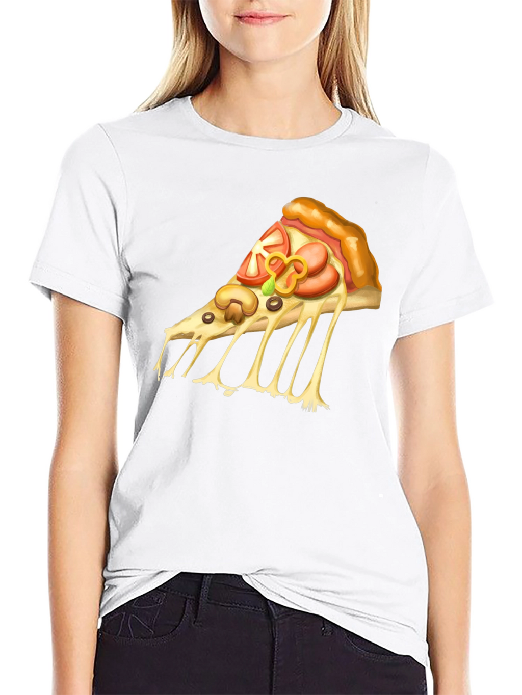 Pizza Graphic T-Shirt - Casual Tee