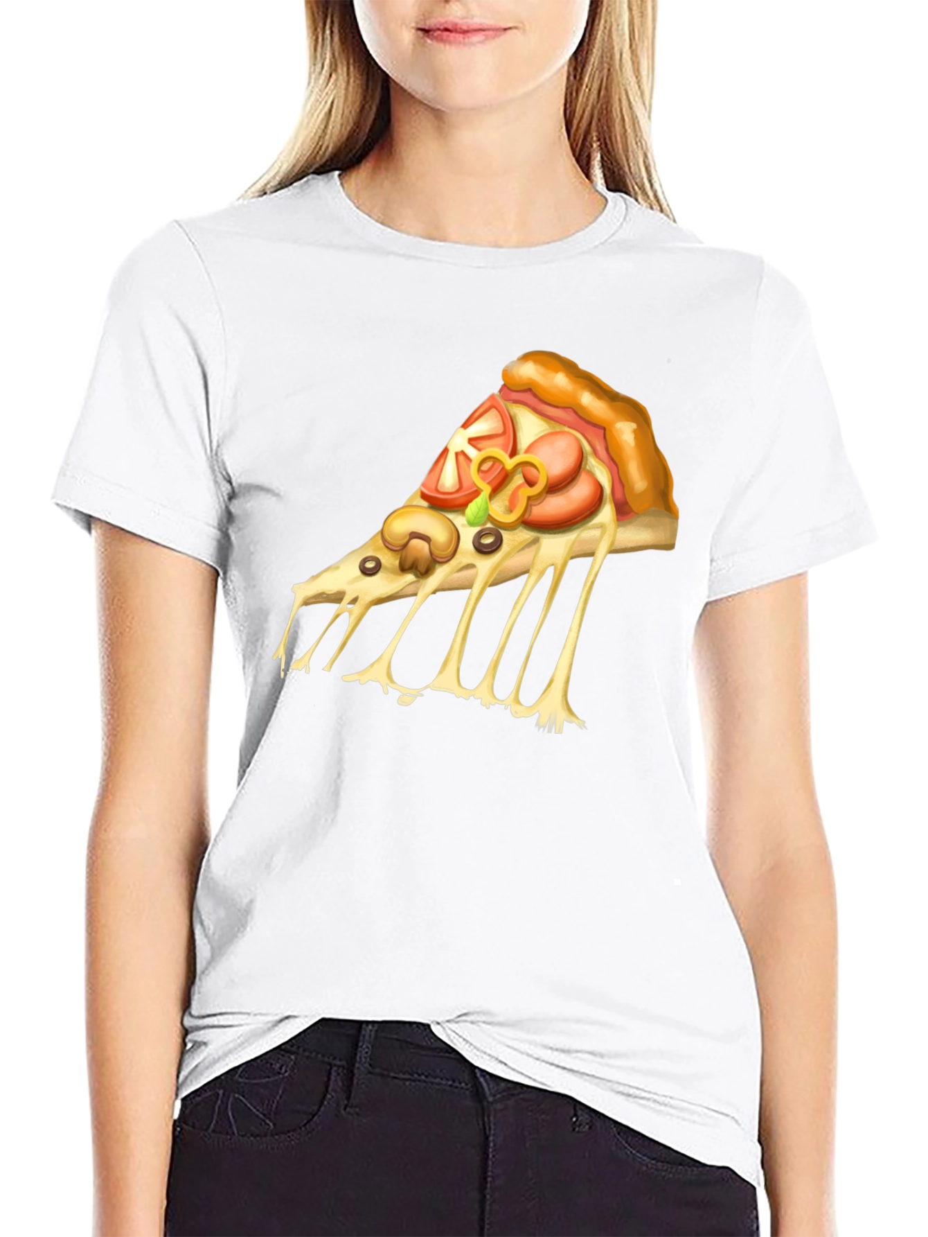 Pizza Graphic T-Shirt - Casual Tee