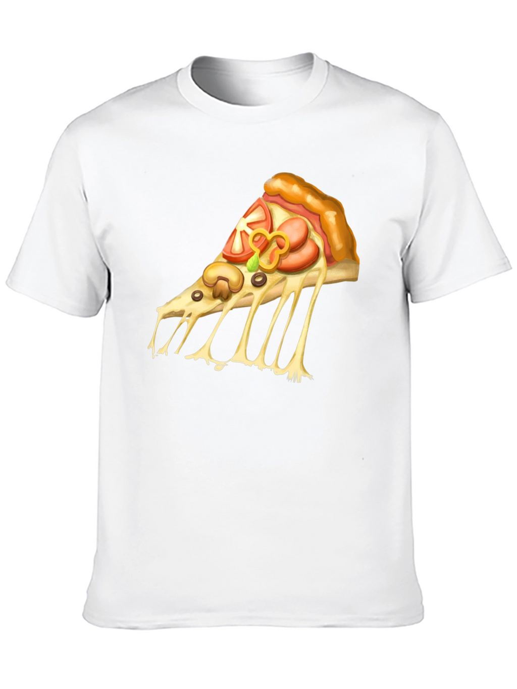 Pizza Graphic T-Shirt - Casual Tee