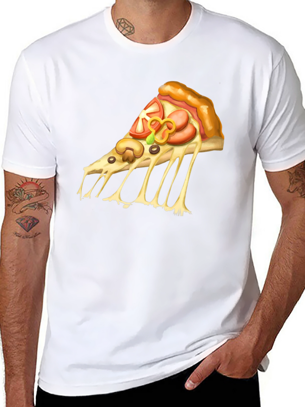 Pizza Graphic T-Shirt - Casual Tee