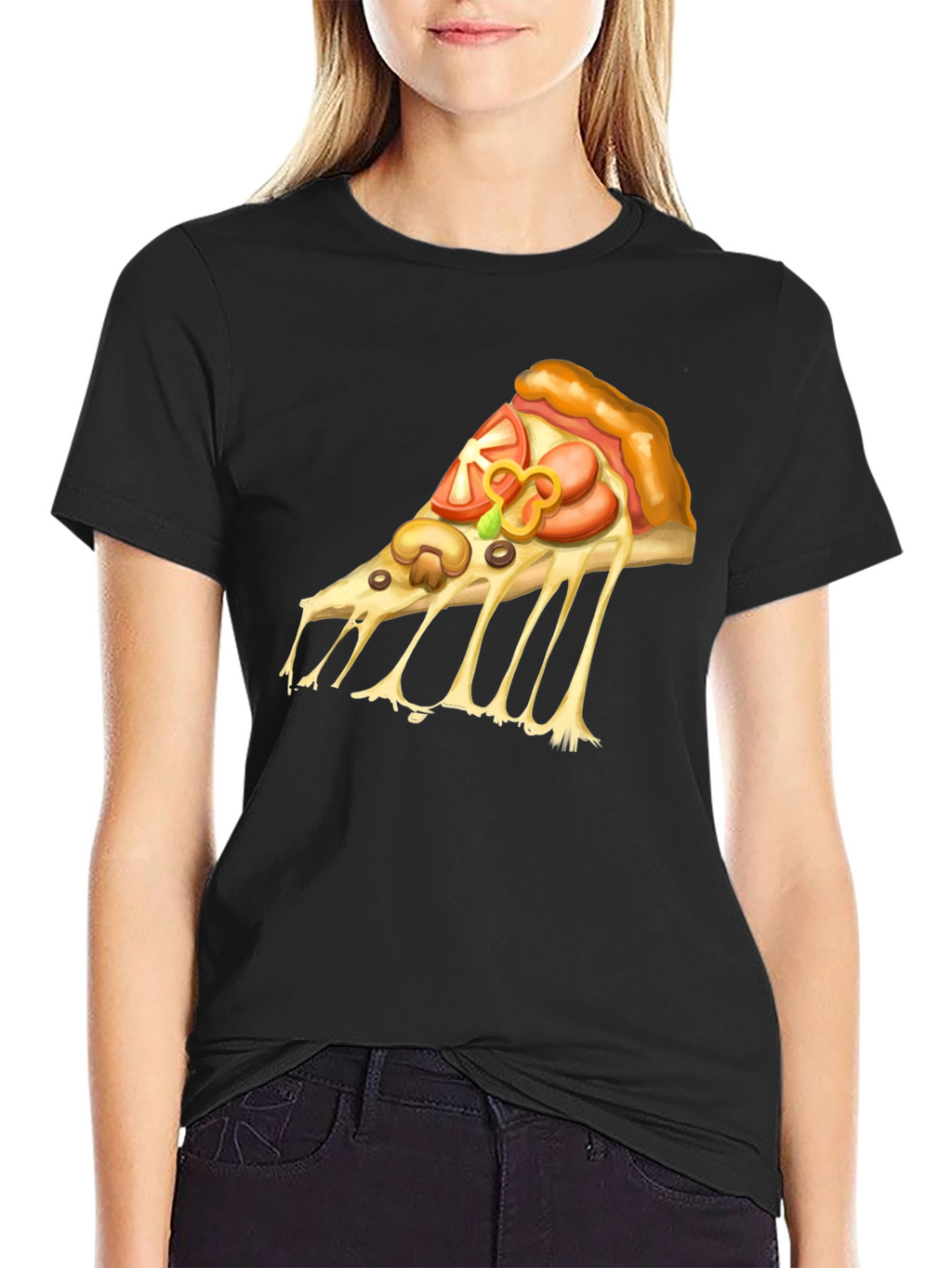 Pizza Graphic T-Shirt - Casual Tee