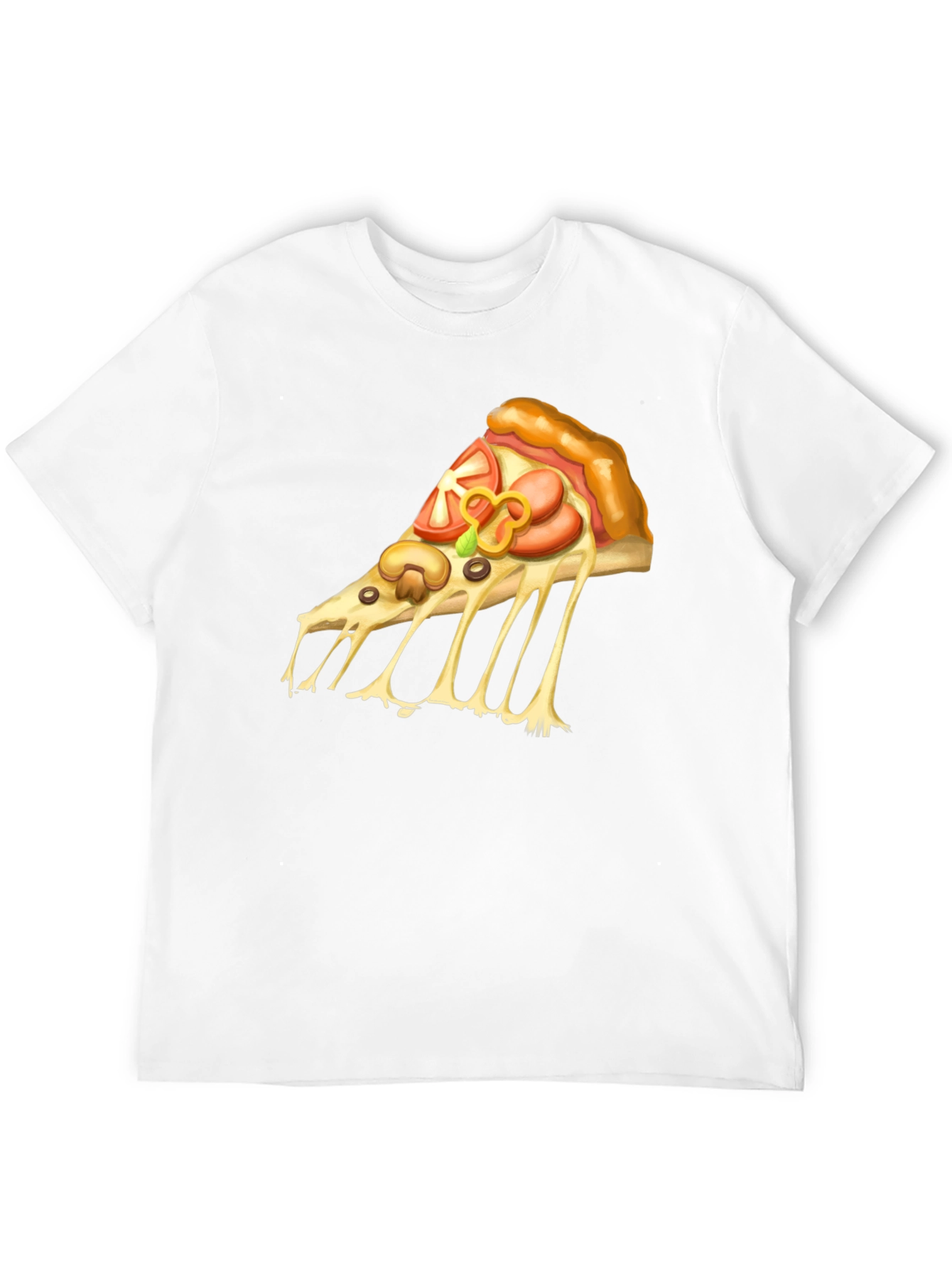 Pizza Graphic T-Shirt - Casual Tee