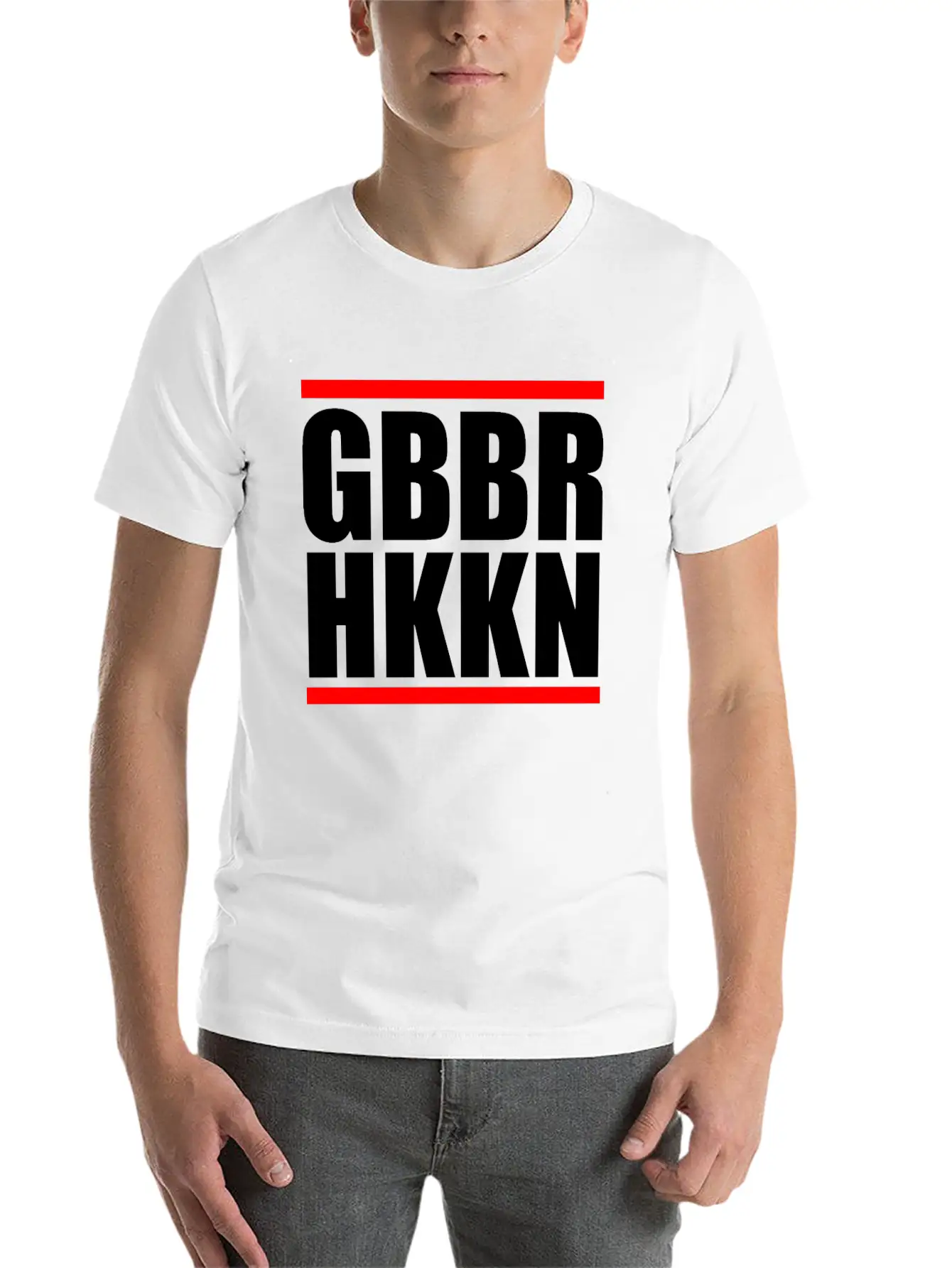Gabber Hakken Uptempo Saying Breathable Soft Cotton T-Shirt – Timeless Casual Look