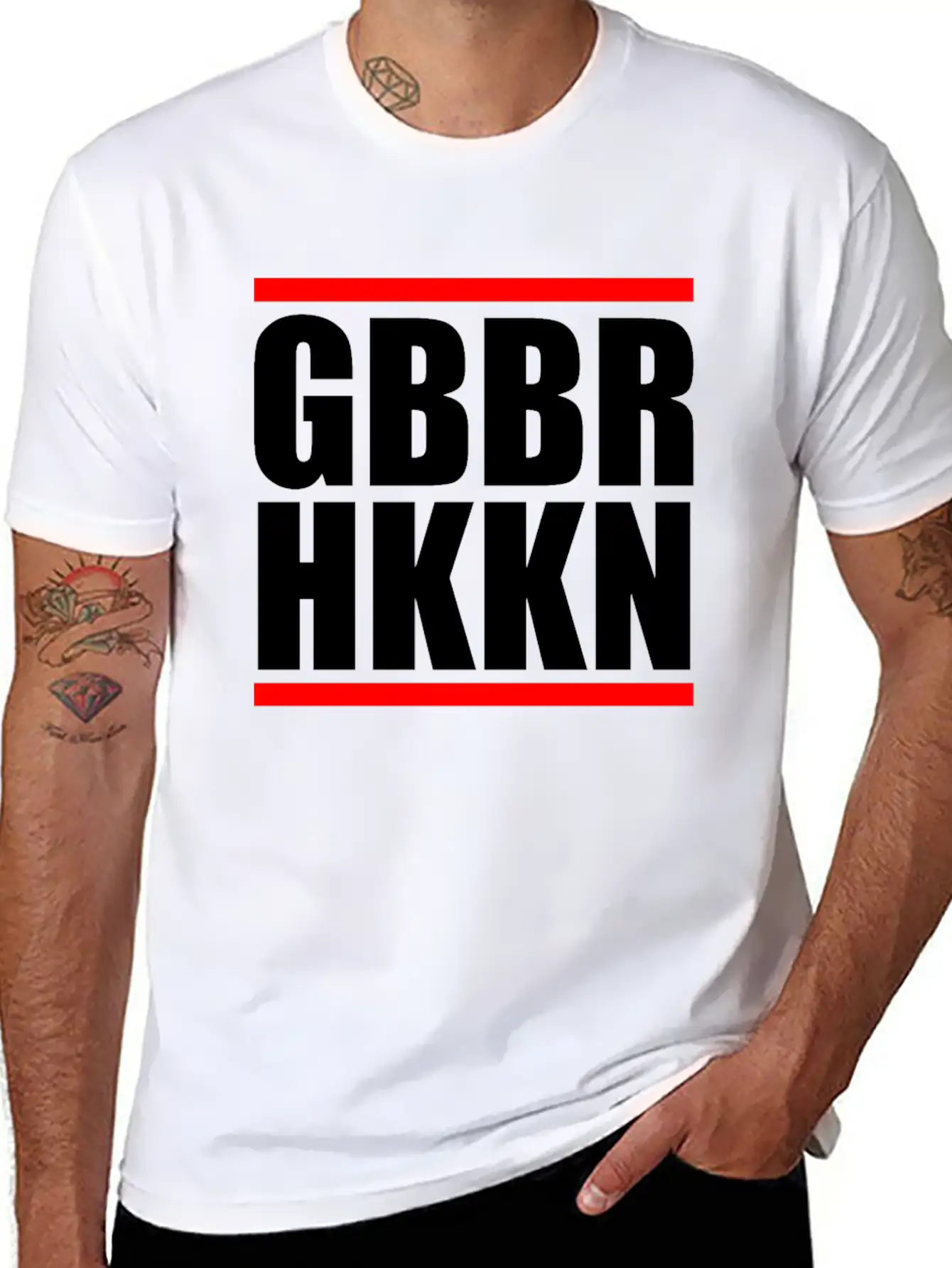 Gabber Hakken Uptempo Saying Breathable Soft Cotton T-Shirt – Timeless Casual Look