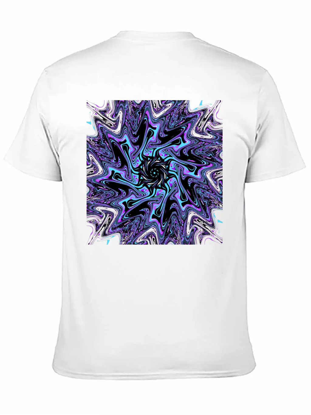 Galactic Black Hole Ectoplasm (Mandala) Stylish Everyday T-Shirt – Unisex Basic Cotton Tee