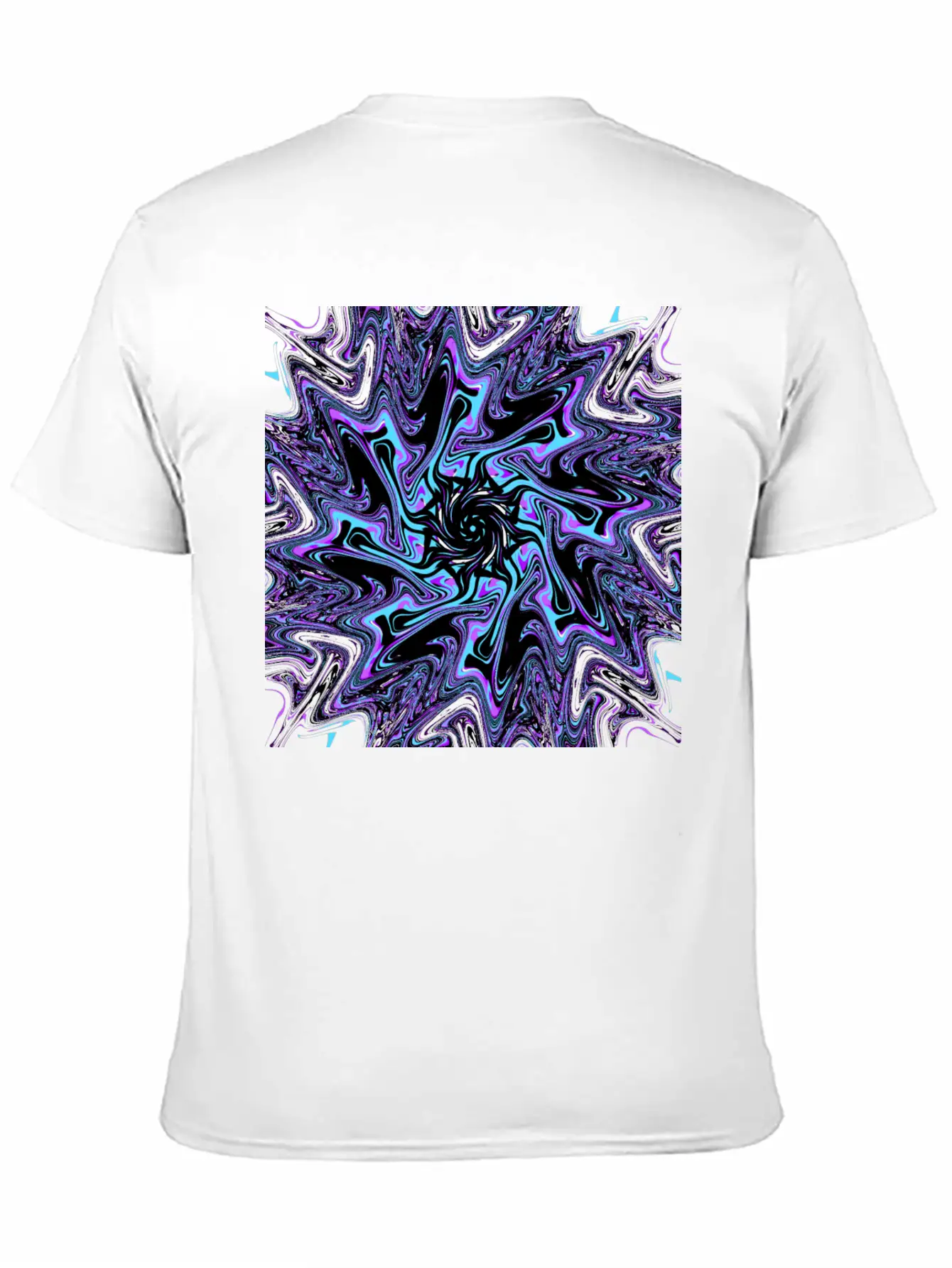 Galactic Black Hole Ectoplasm (Mandala) Stylish Everyday T-Shirt – Unisex Basic Cotton Tee