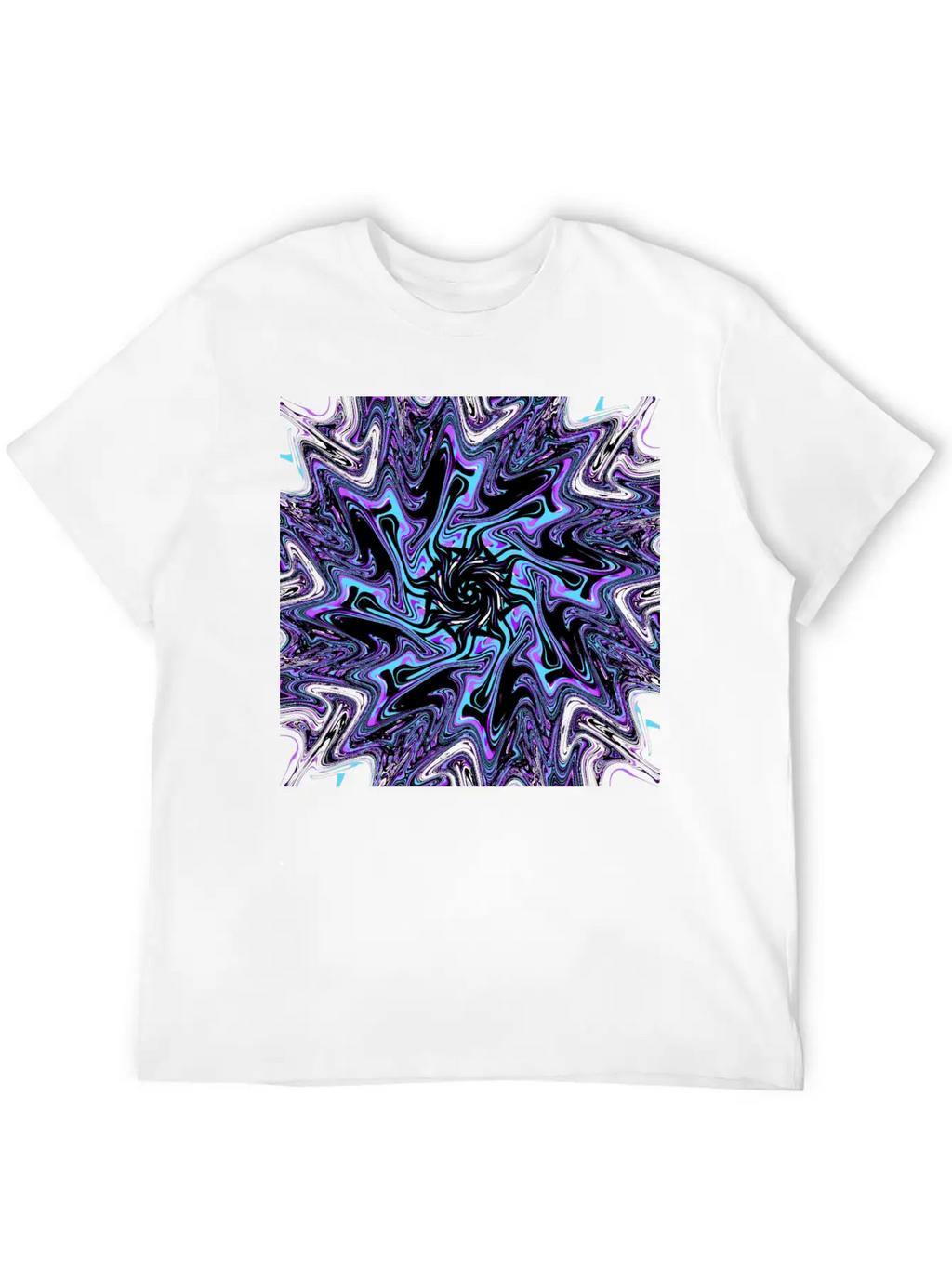 Galactic Black Hole Ectoplasm (Mandala) Stylish Everyday T-Shirt – Unisex Basic Cotton Tee