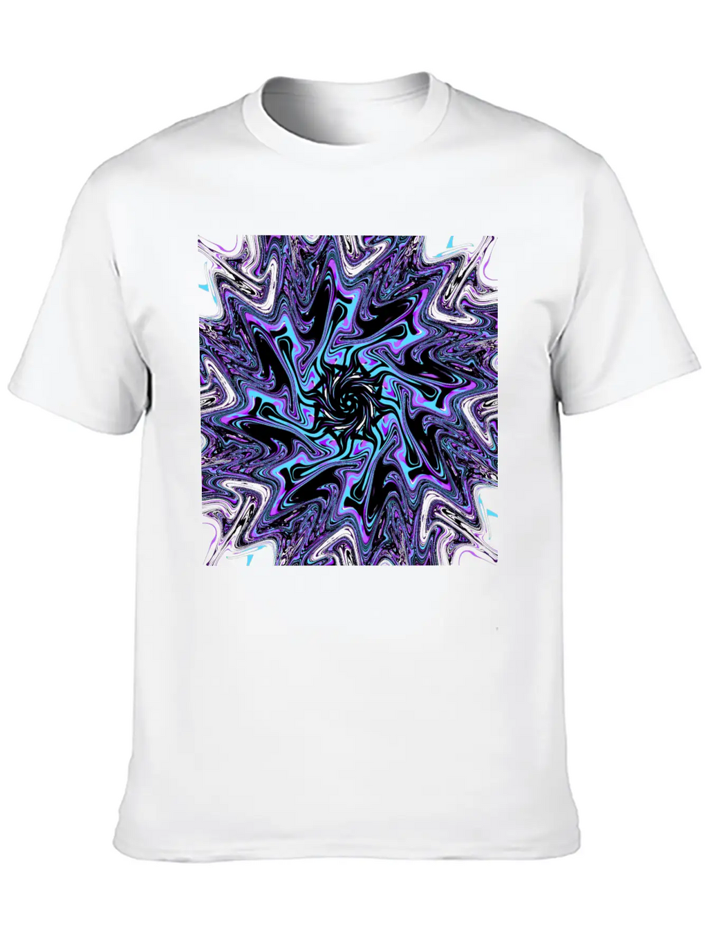 Galactic Black Hole Ectoplasm (Mandala) Stylish Everyday T-Shirt – Unisex Basic Cotton Tee