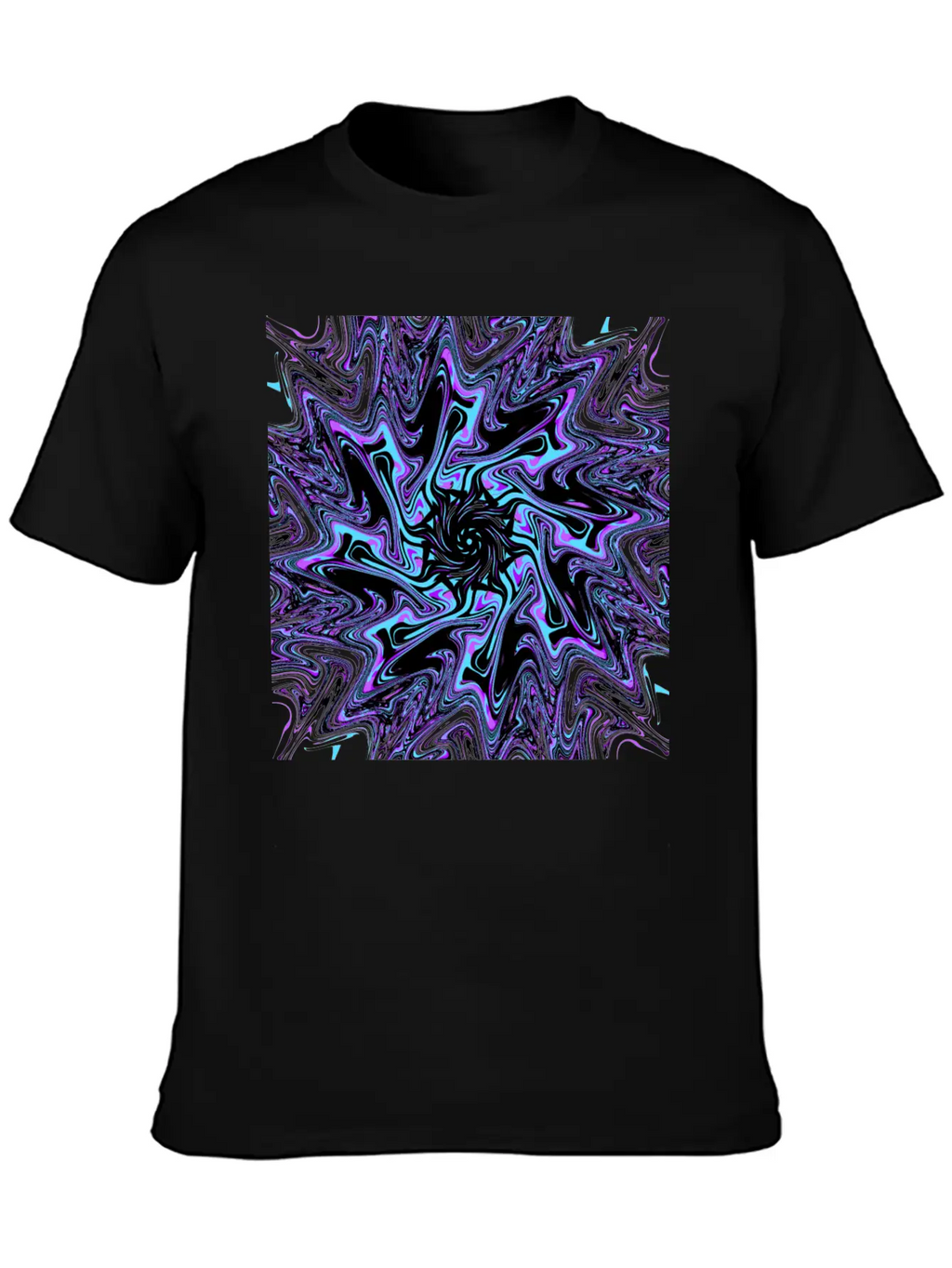 Galactic Black Hole Ectoplasm (Mandala) Stylish Everyday T-Shirt – Unisex Basic Cotton Tee