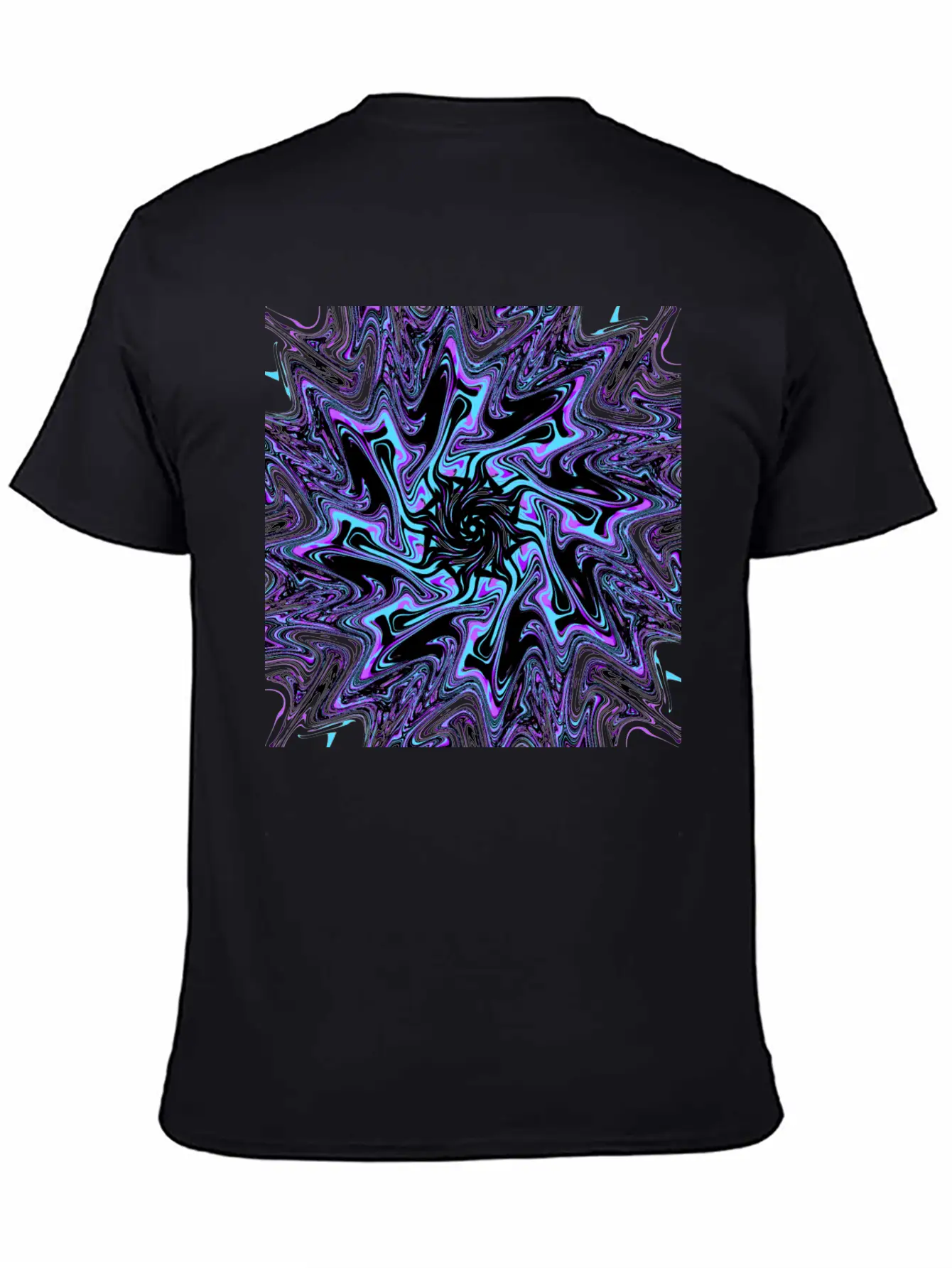 Galactic Black Hole Ectoplasm (Mandala) Stylish Everyday T-Shirt – Unisex Basic Cotton Tee