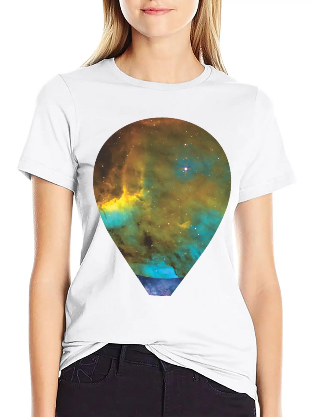 Galaxy Hot Air Balloon Unisex Casual T-Shirt – Clean Design For Daily Comfort