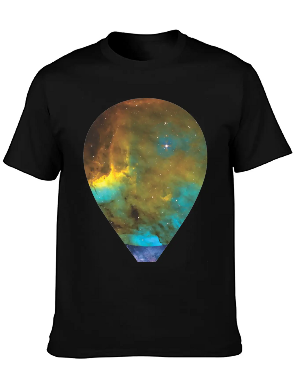 Galaxy Hot Air Balloon Unisex Casual T-Shirt – Clean Design For Daily Comfort