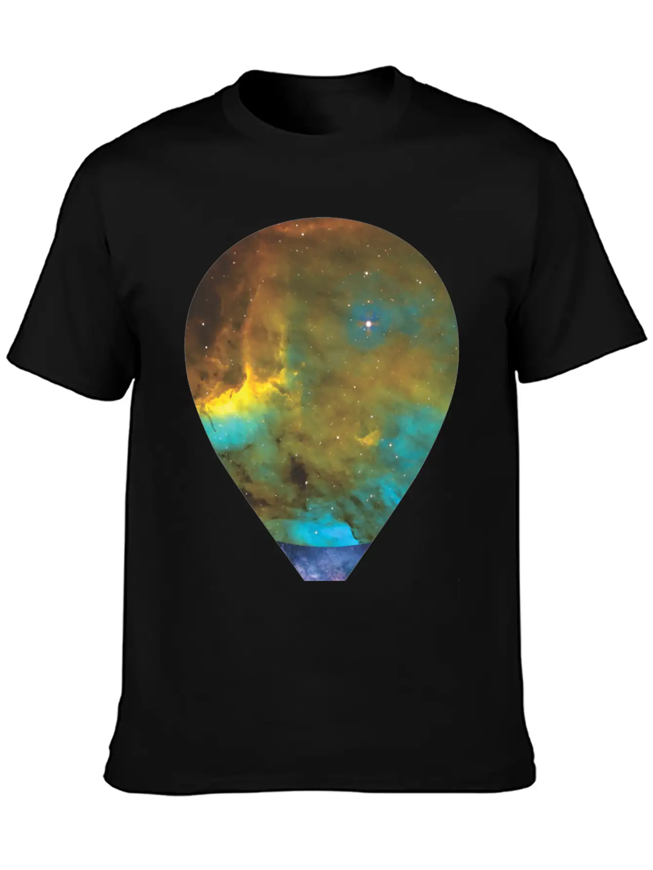 Galaxy Hot Air Balloon Unisex Casual T-Shirt – Clean Design For Daily Comfort
