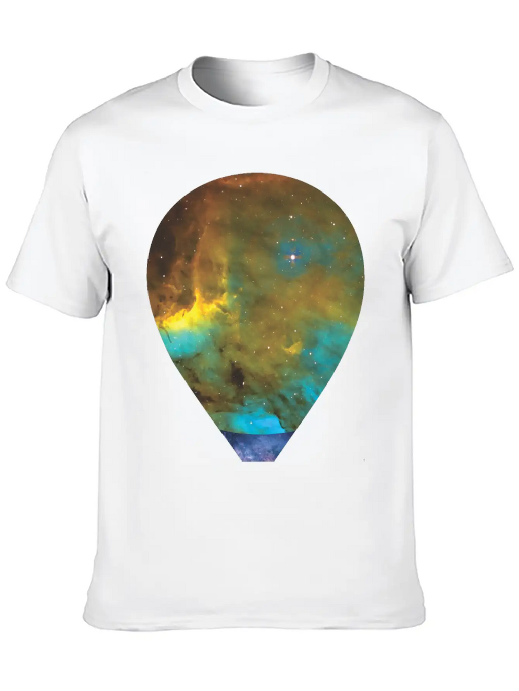 Galaxy Hot Air Balloon Unisex Casual T-Shirt – Clean Design For Daily Comfort