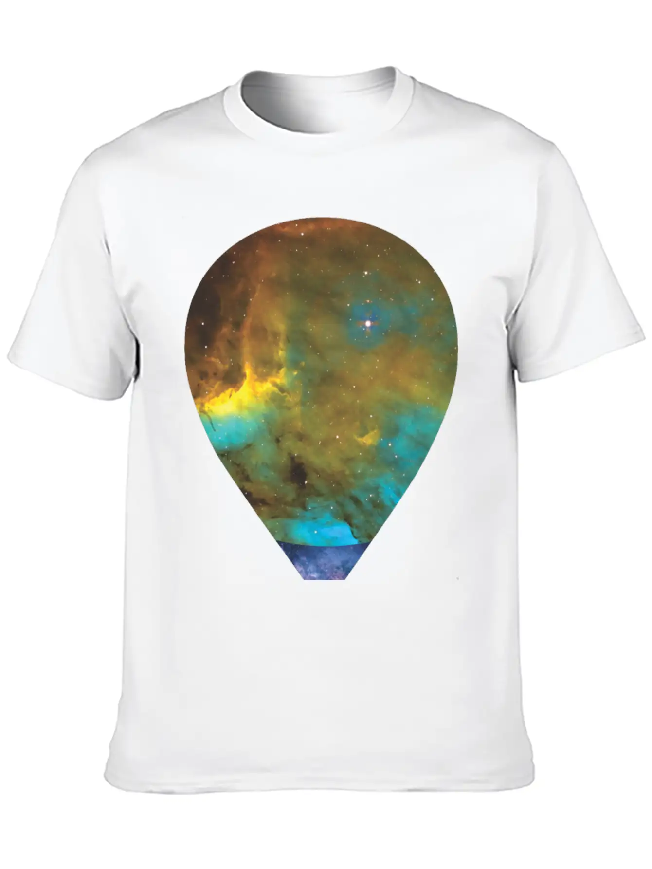 Galaxy Hot Air Balloon Unisex Casual T-Shirt – Clean Design For Daily Comfort