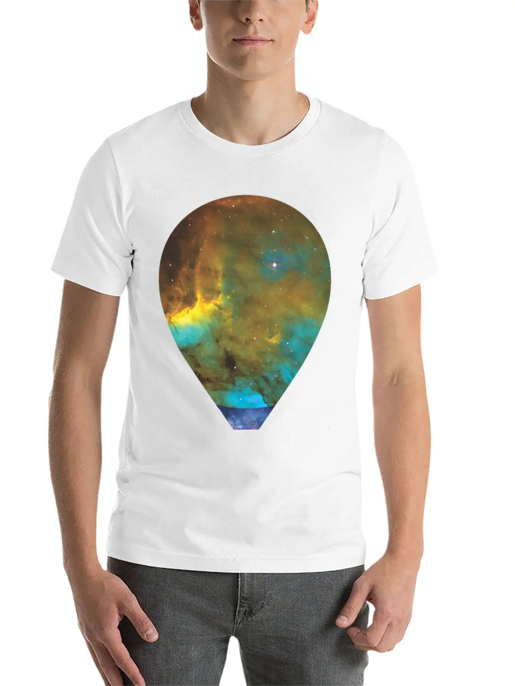 Galaxy Hot Air Balloon Unisex Casual T-Shirt – Clean Design For Daily Comfort