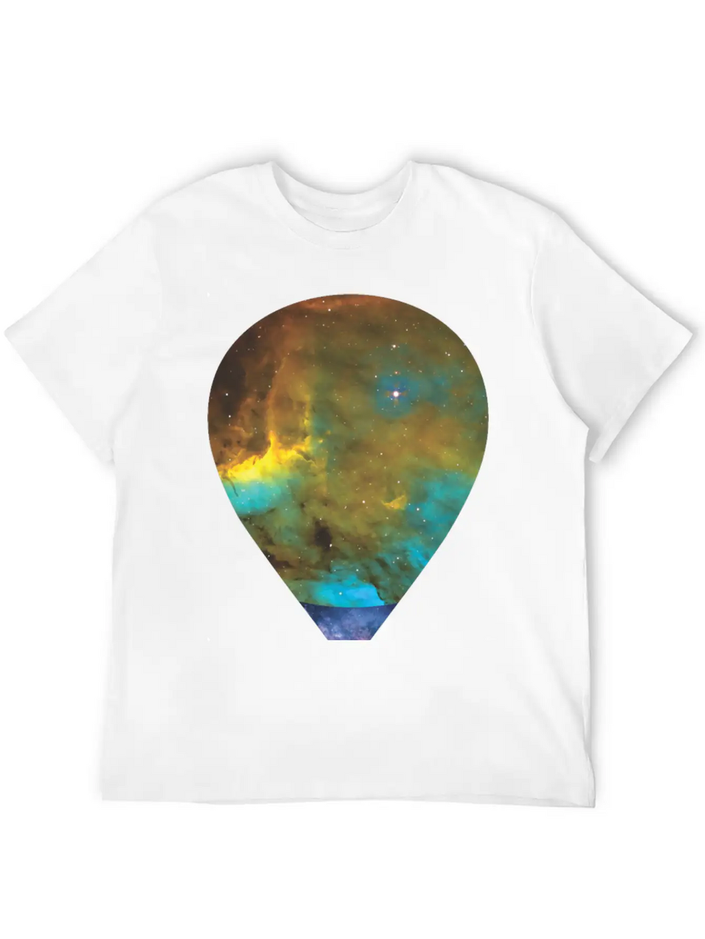 Galaxy Hot Air Balloon Unisex Casual T-Shirt – Clean Design For Daily Comfort