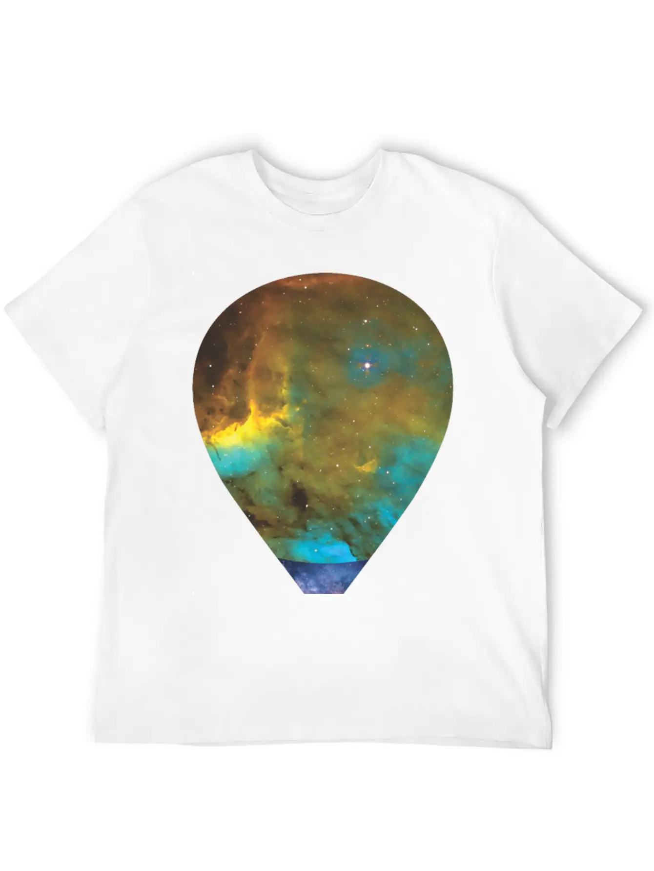 Galaxy Hot Air Balloon Unisex Casual T-Shirt – Clean Design For Daily Comfort