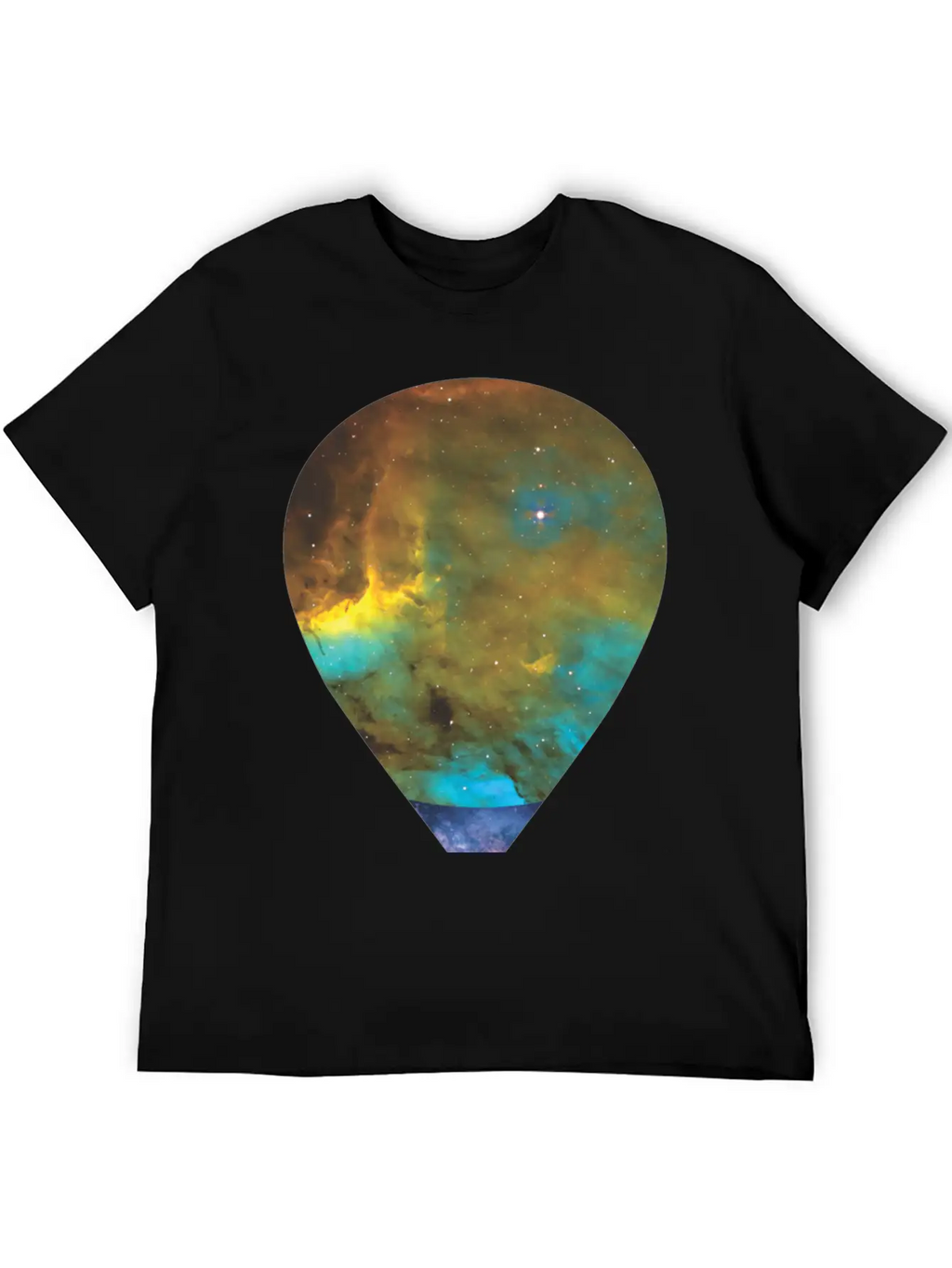 Galaxy Hot Air Balloon Unisex Casual T-Shirt – Clean Design For Daily Comfort