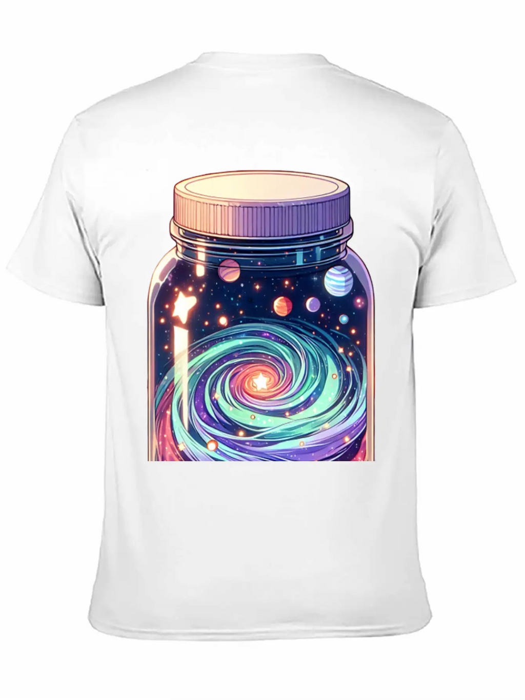 Galaxy In A Jar Basic Graphic T-Shirt – Daily Comfort In Soft Cotton