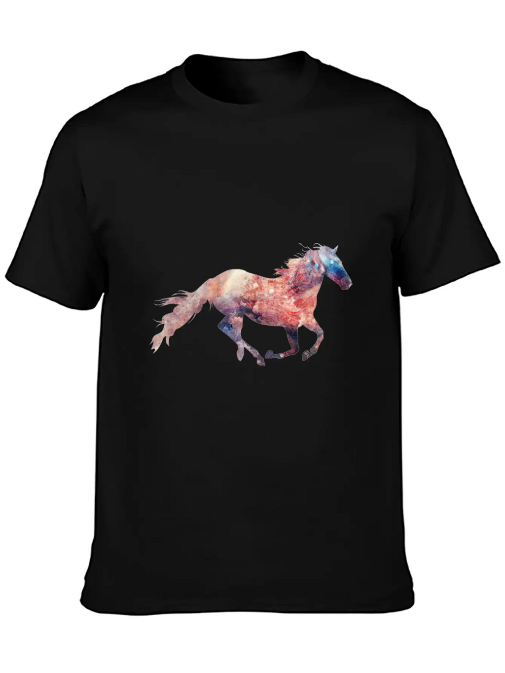 Galaxy Of Horse Essential Cotton Tee For Daily Outfits – Unisex Style