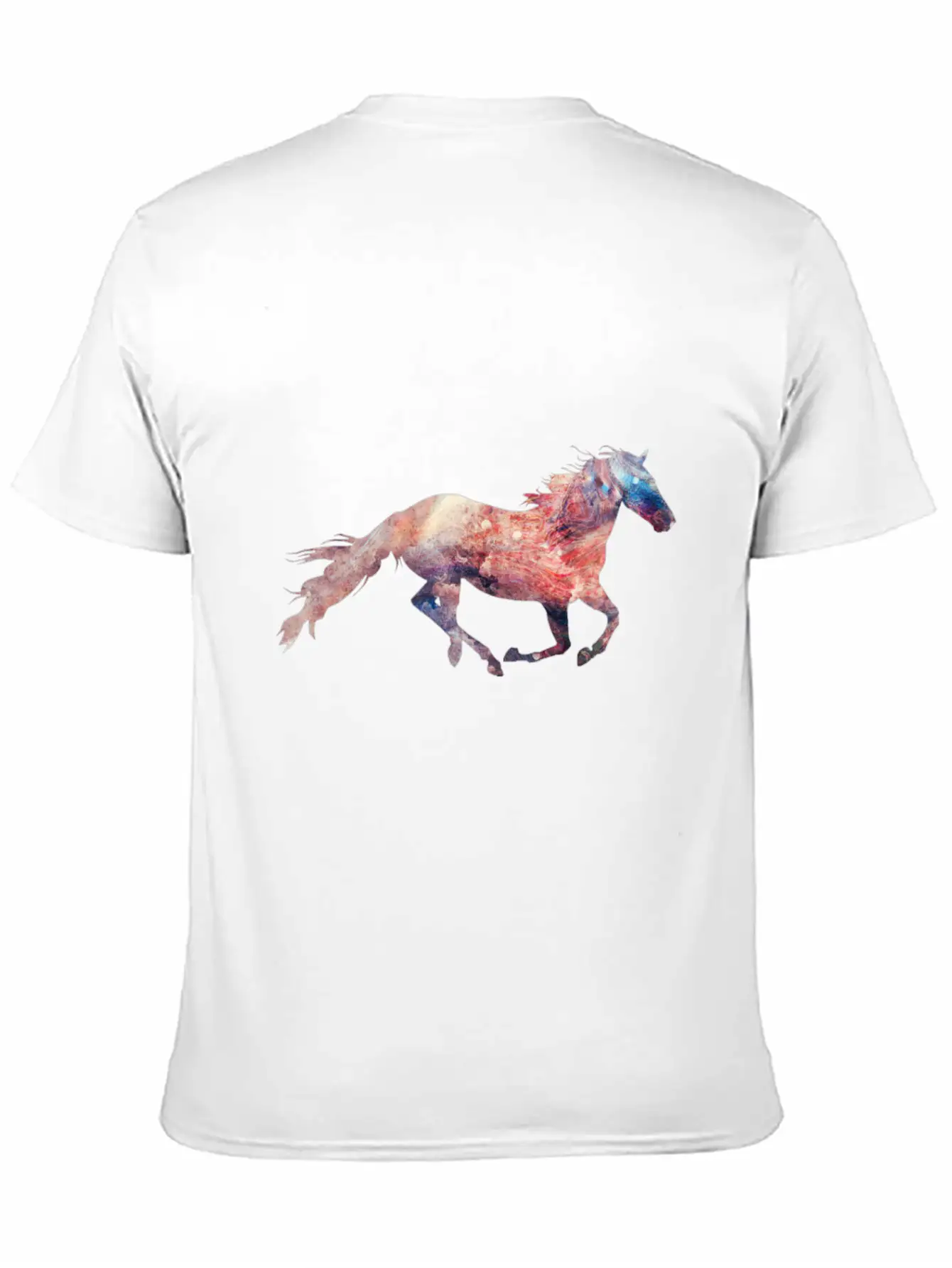 Galaxy Of Horse Essential Cotton Tee For Daily Outfits – Unisex Style