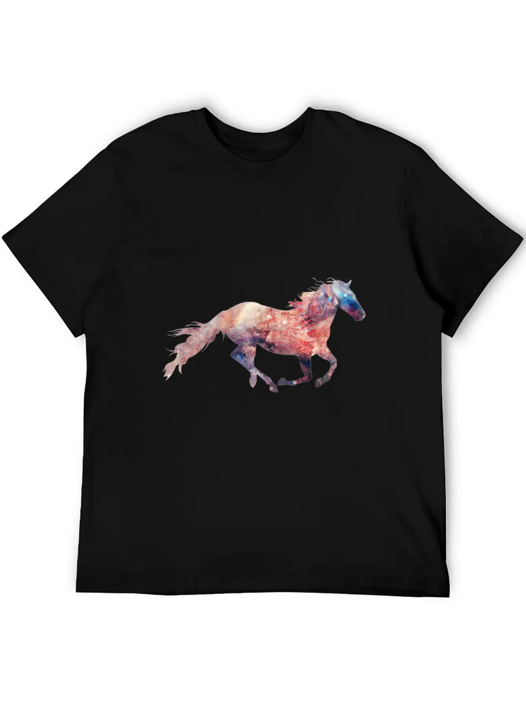 Galaxy Of Horse Essential Cotton Tee For Daily Outfits – Unisex Style