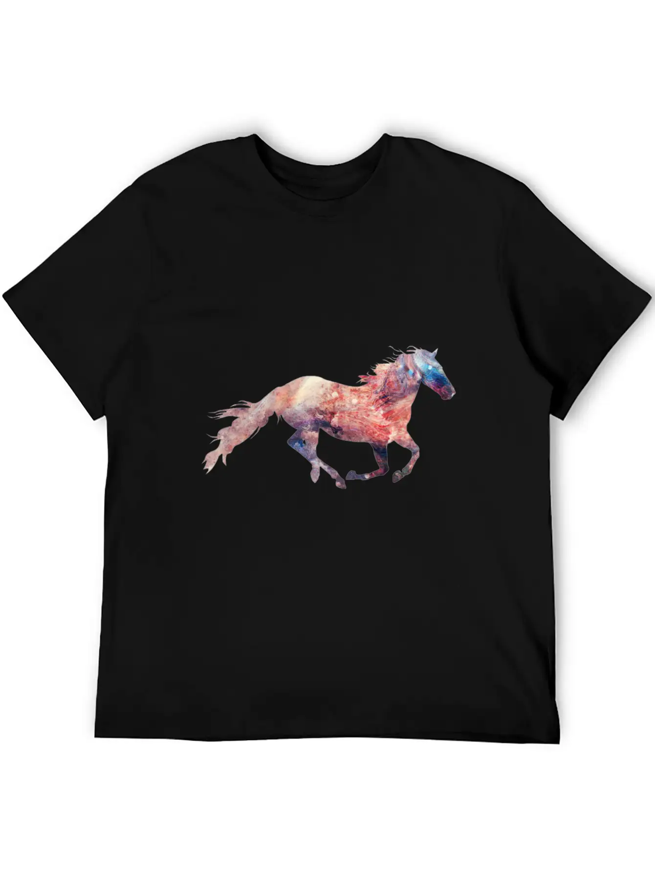 Galaxy Of Horse Essential Cotton Tee For Daily Outfits – Unisex Style