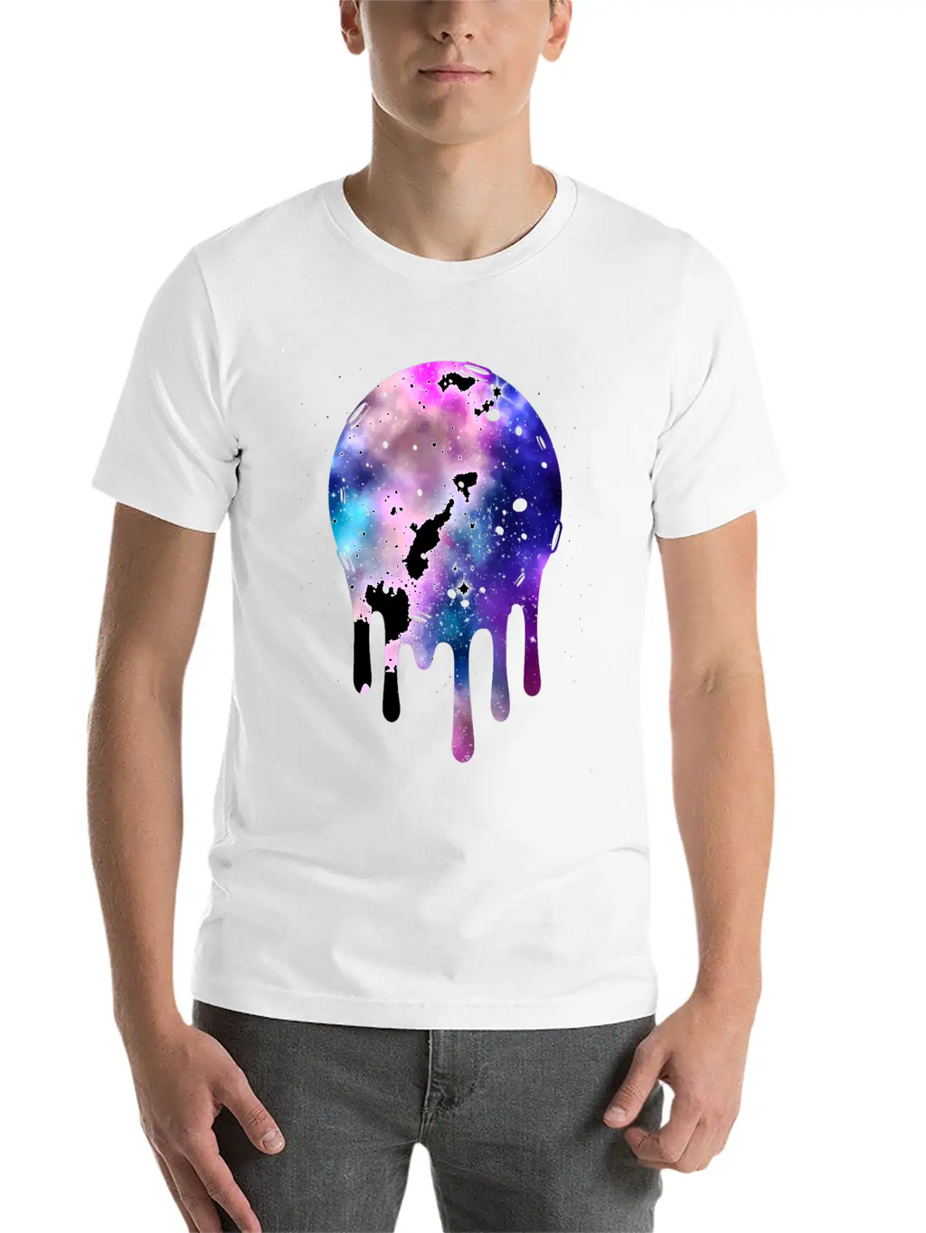 Galaxy Pastel Goth Moon Kawaii Space Basic Graphic T-Shirt – Daily Comfort In Soft Cotton