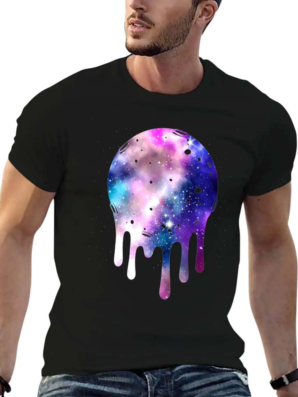 Galaxy Pastel Goth Moon Kawaii Space Basic Graphic T-Shirt – Daily Comfort In Soft Cotton