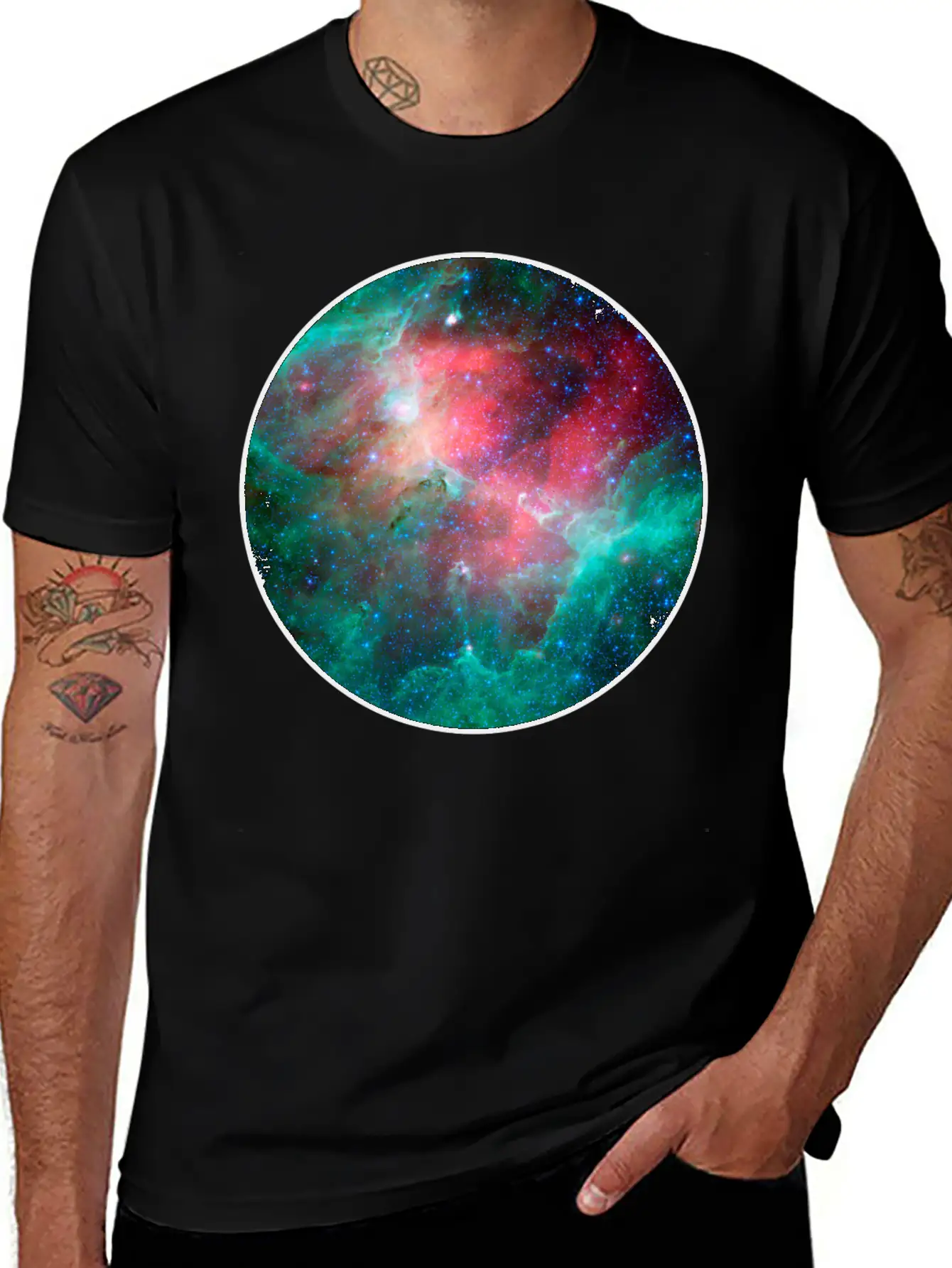 Galaxy - Space - Stars - Cosmic - Art - Universe Stylish Everyday T-Shirt – Unisex Basic Cotton Tee