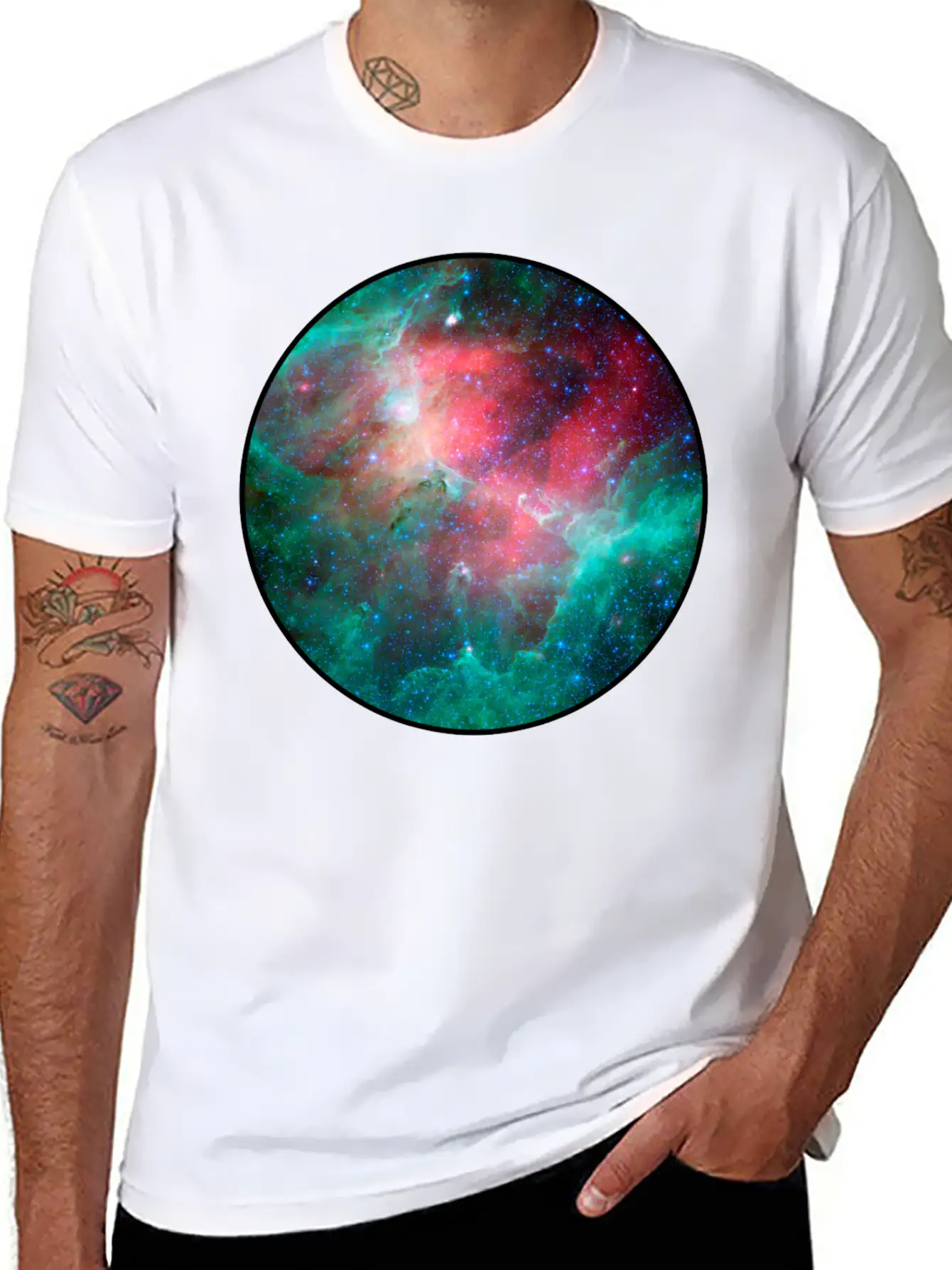 Galaxy - Space - Stars - Cosmic - Art - Universe Stylish Everyday T-Shirt – Unisex Basic Cotton Tee