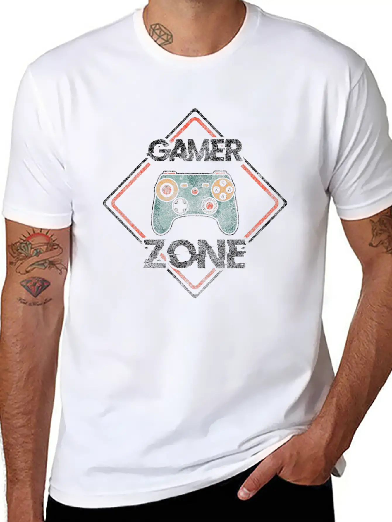 Game Controller Gaming Video Game Stylish Everyday T-Shirt – Unisex Basic Cotton Tee