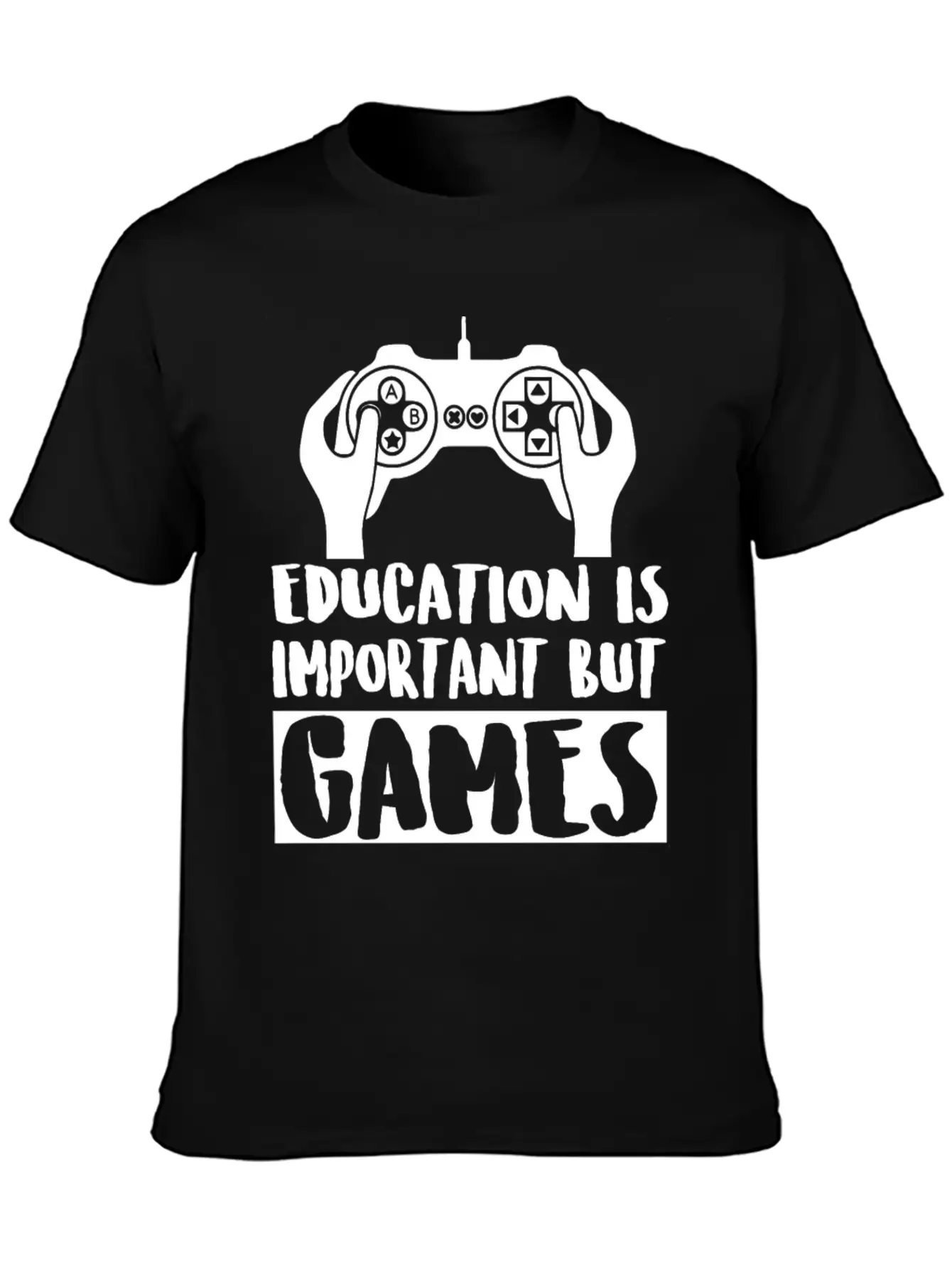 Game - Education Is Important But Games Is Impor Classic Cotton Tee – Unisex Comfort For Any Season