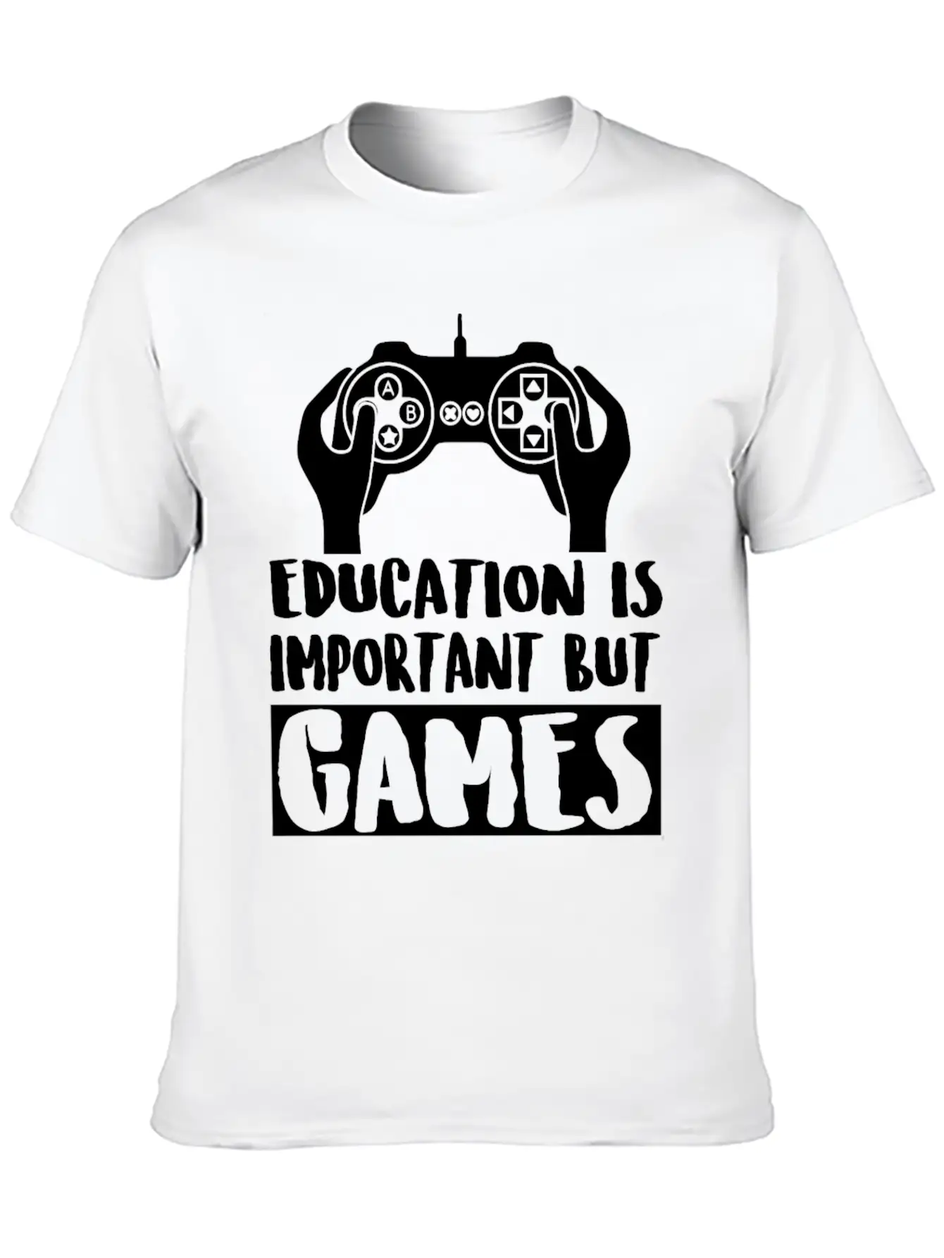 Game - Education Is Important But Games Is Impor Classic Cotton Tee – Unisex Comfort For Any Season