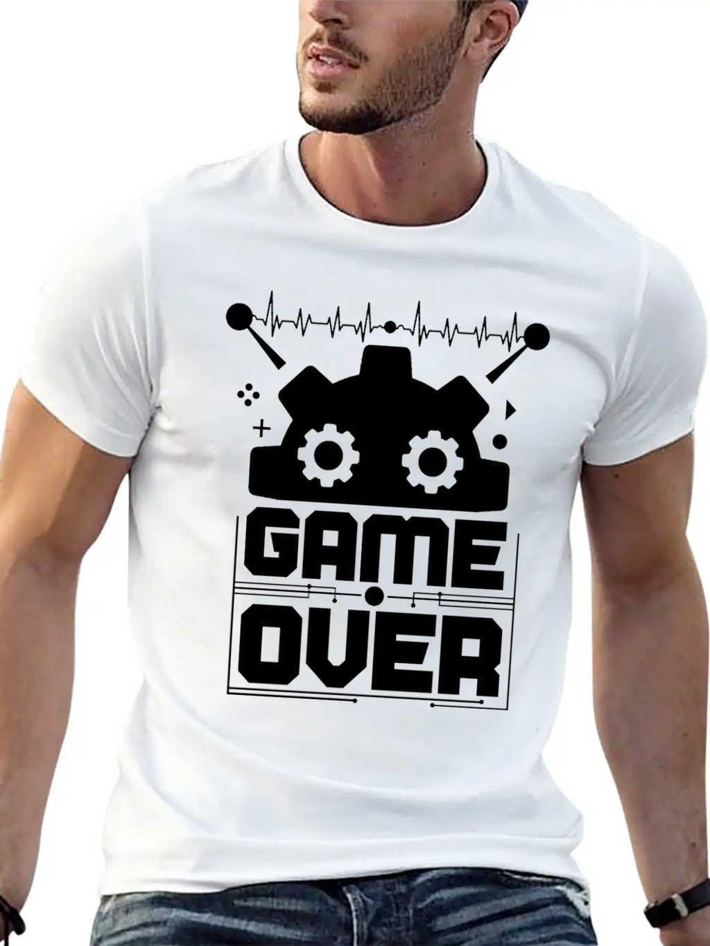 Game Over Essential Cotton Tee For Daily Outfits – Unisex Style
