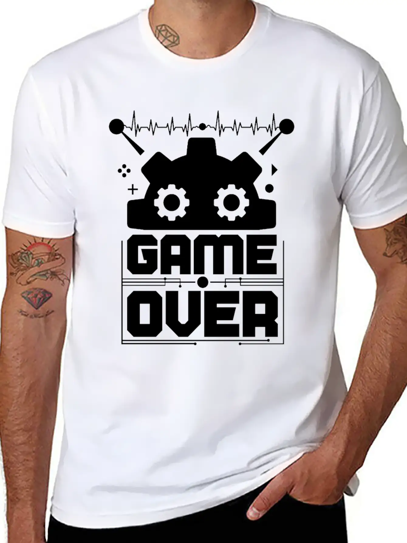 Game Over Essential Cotton Tee For Daily Outfits – Unisex Style