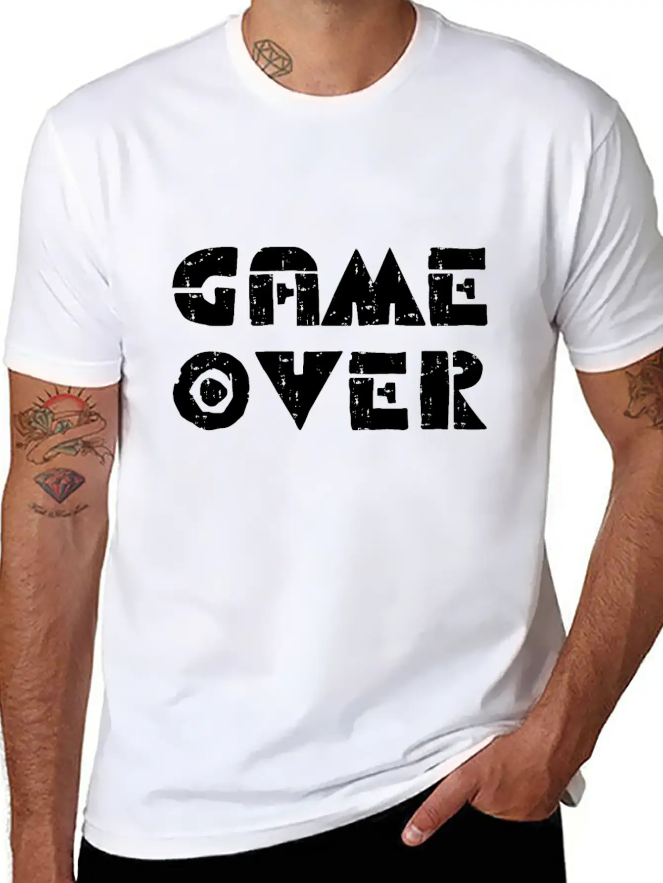 Game Over For Video Games Players Breathable Graphic T-Shirt – Perfect For Casual Days