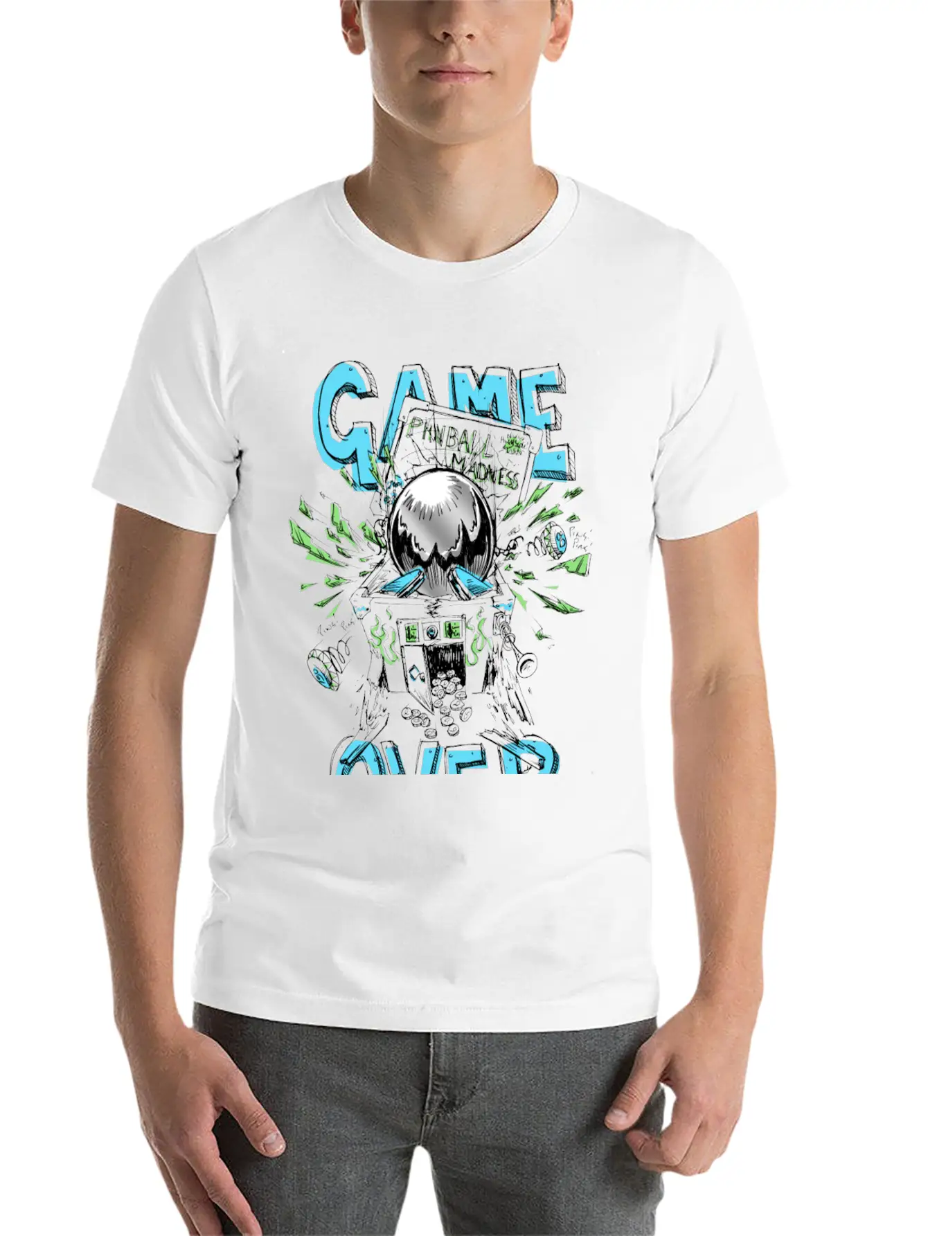 GAME OVER Timeless Short Sleeve Tee – Comfy And Minimalist Design